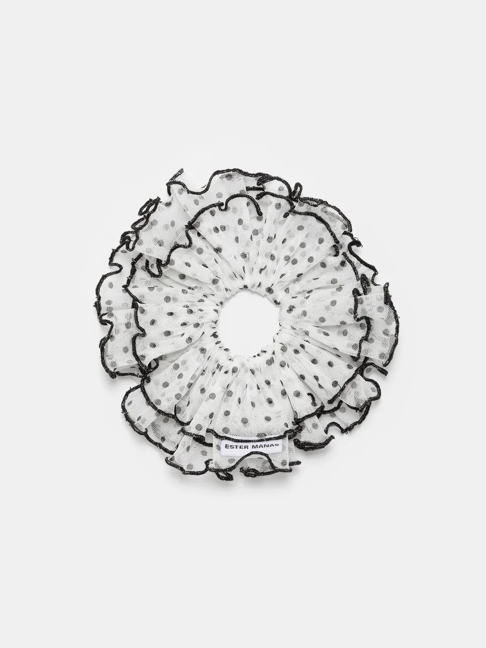 Ester Manas Scrunchies chouchou pois tulle 16 cm