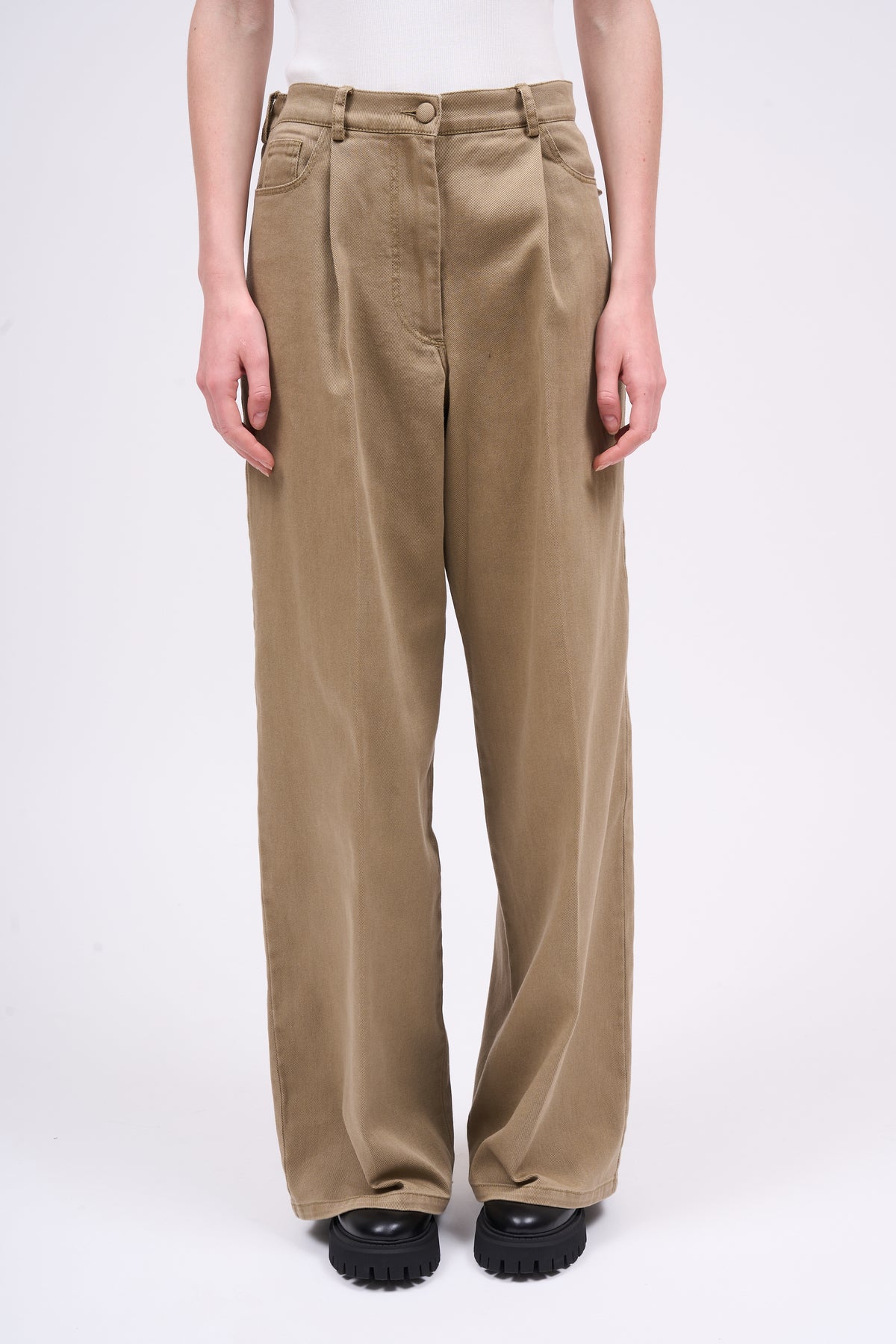 Paul & Joe Tailoring pantalon HERMANO large twill coton