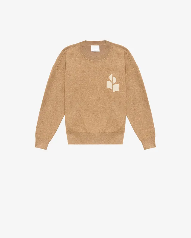 Isabel Marant Atley pull camel laine col rond