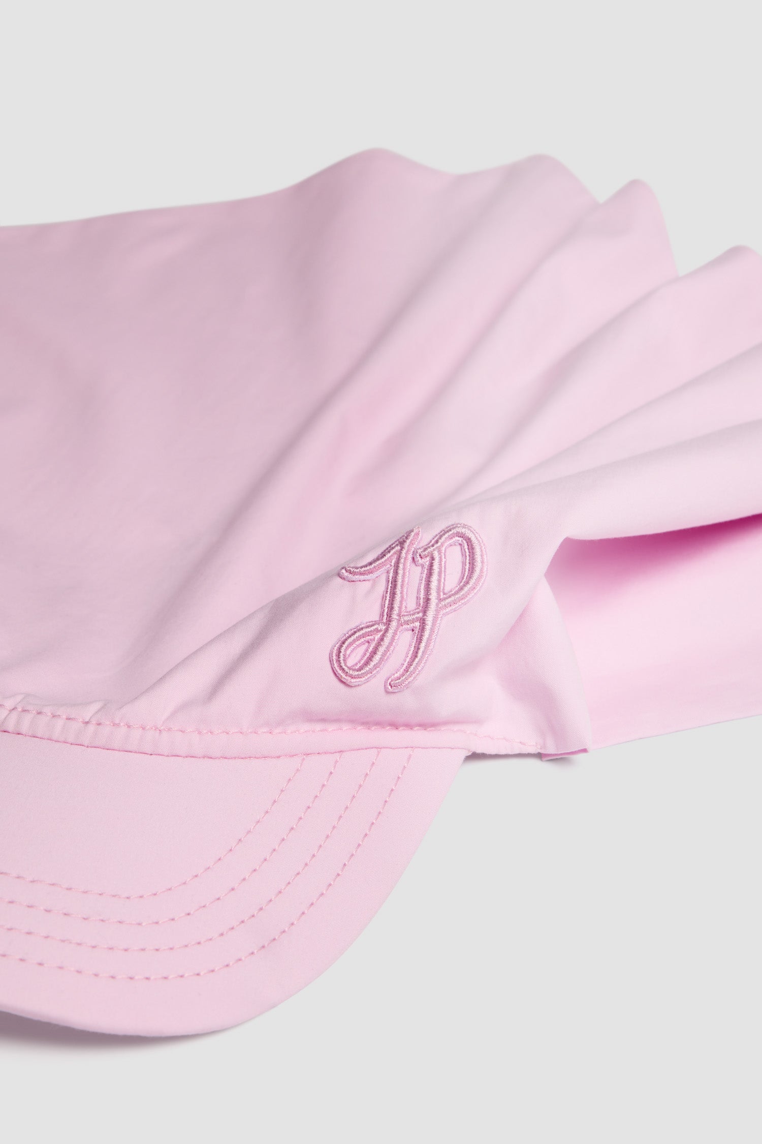 Patou P25AC0990017457P casquette foulard rose coton bio TU