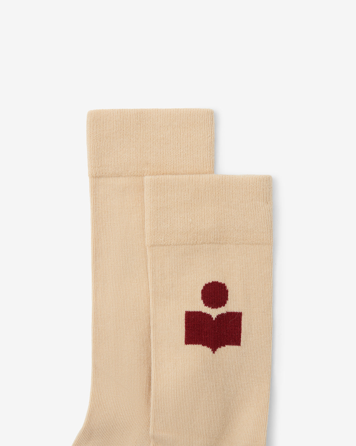 Isabel Marant Siloki CT001JFA chaussettes beige profond coton
