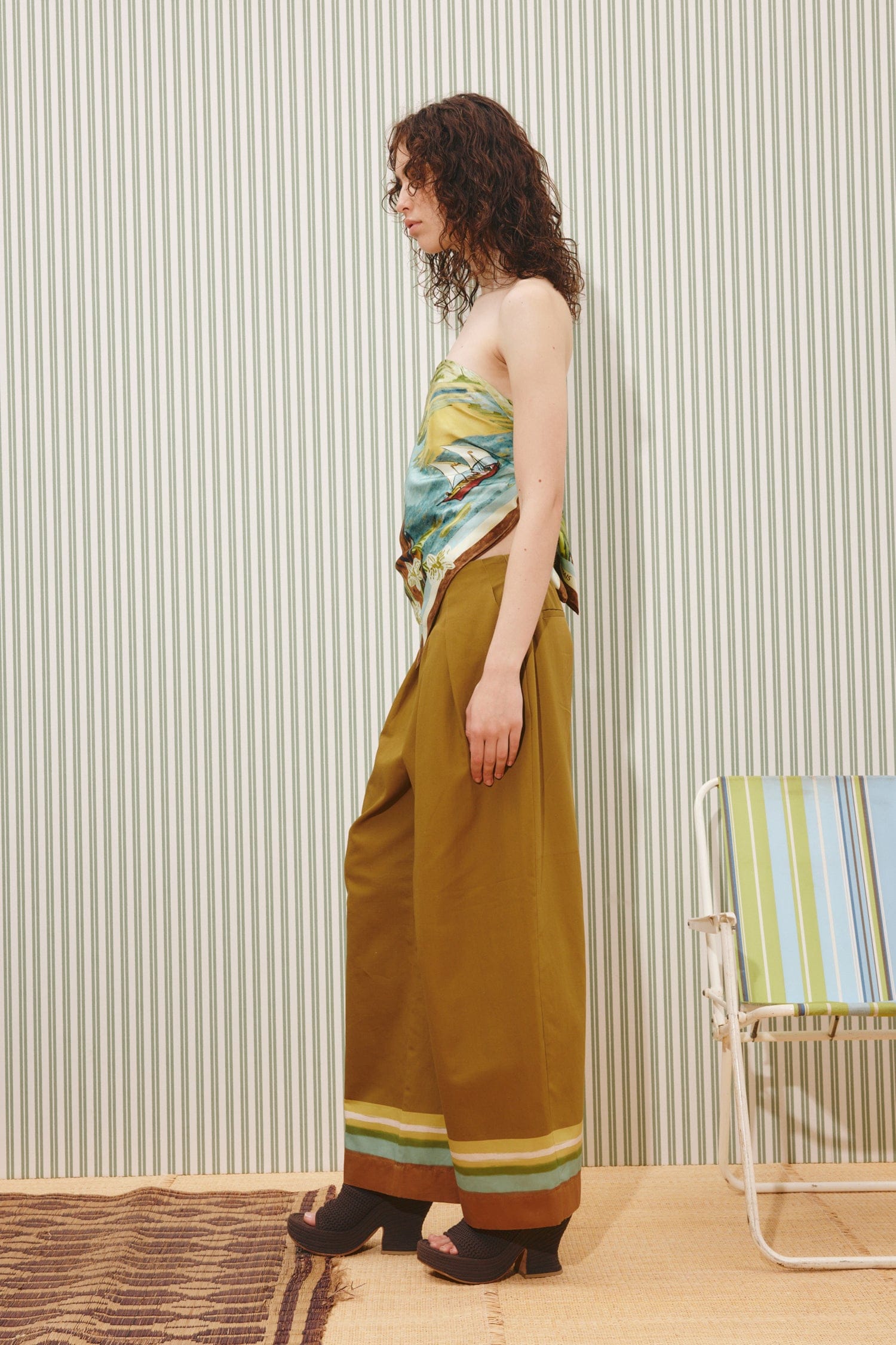 Alemäis Maxi pantalon large coton poches