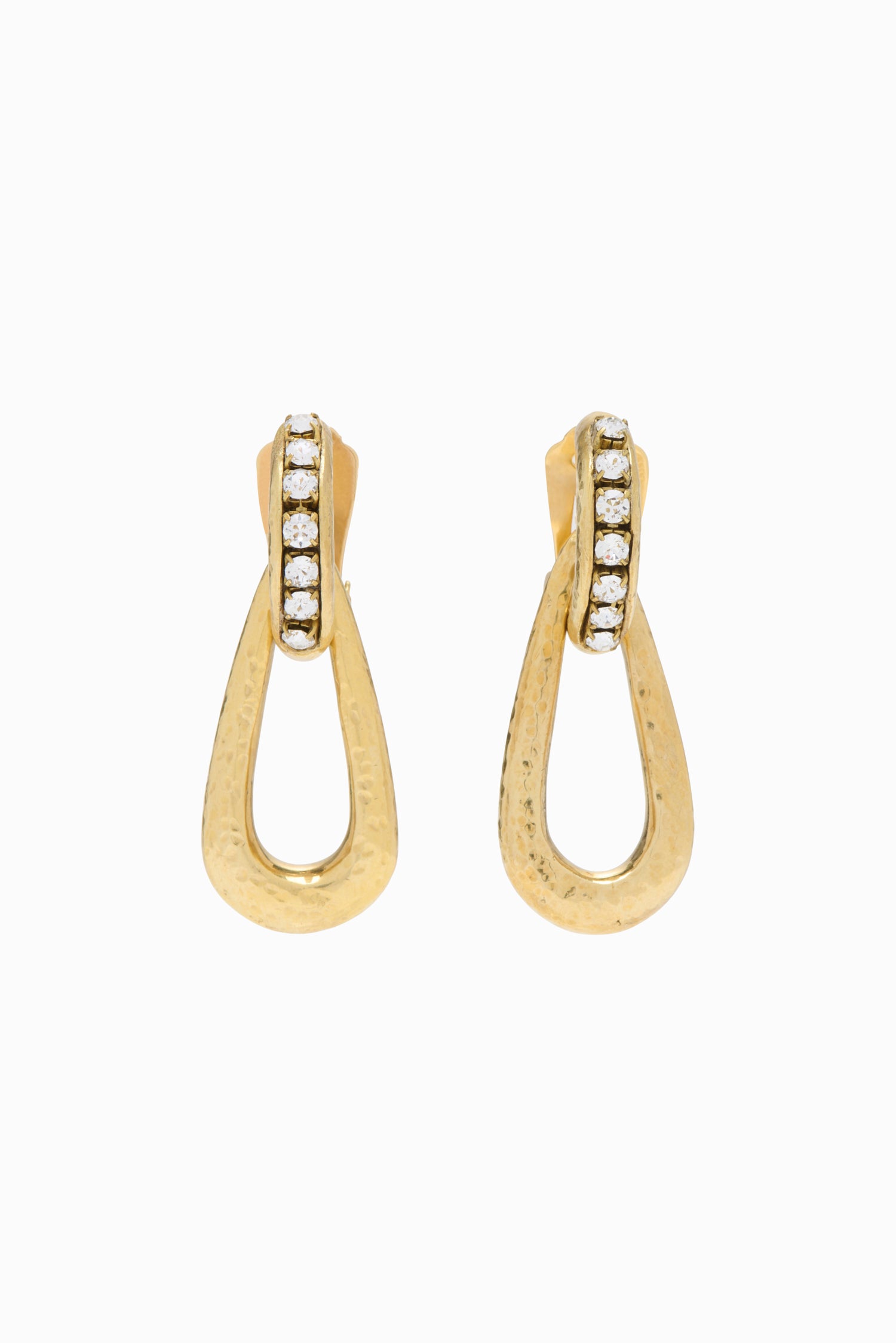 Ulla Johnson Jewelry Chunky Teardrop FA261401 boucles laiton doré