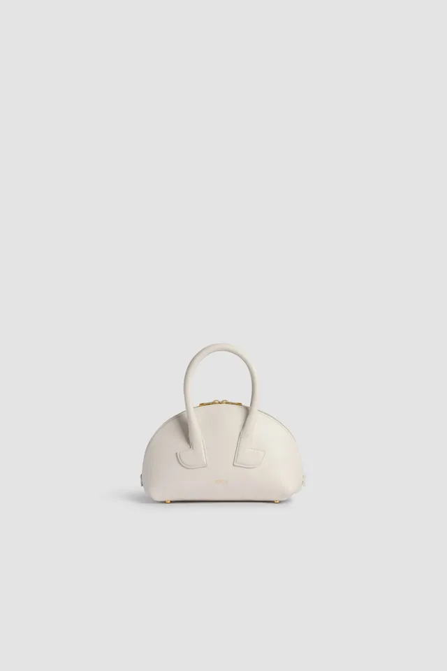Patou P25BA0195000001W sac bowling blanc cuir