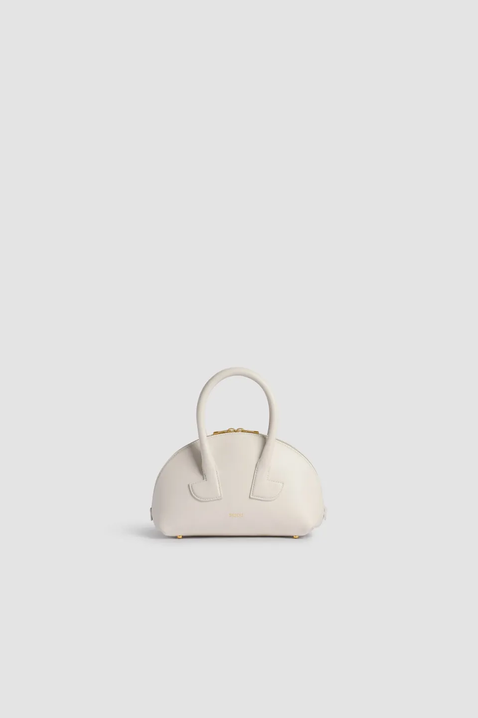 Patou P25BA0195000001W sac bowling blanc cuir