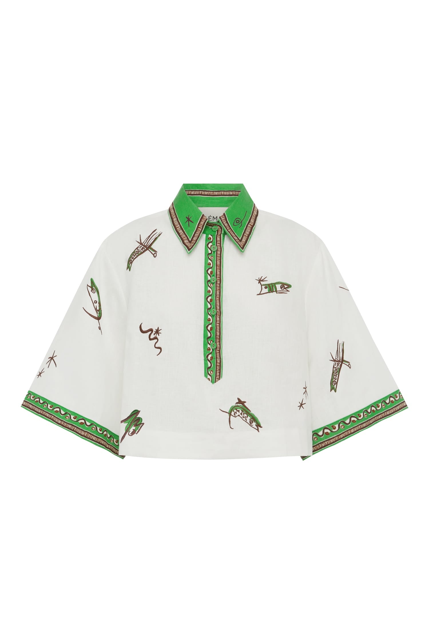 Alemäis Wanda chemise brodée lin européen