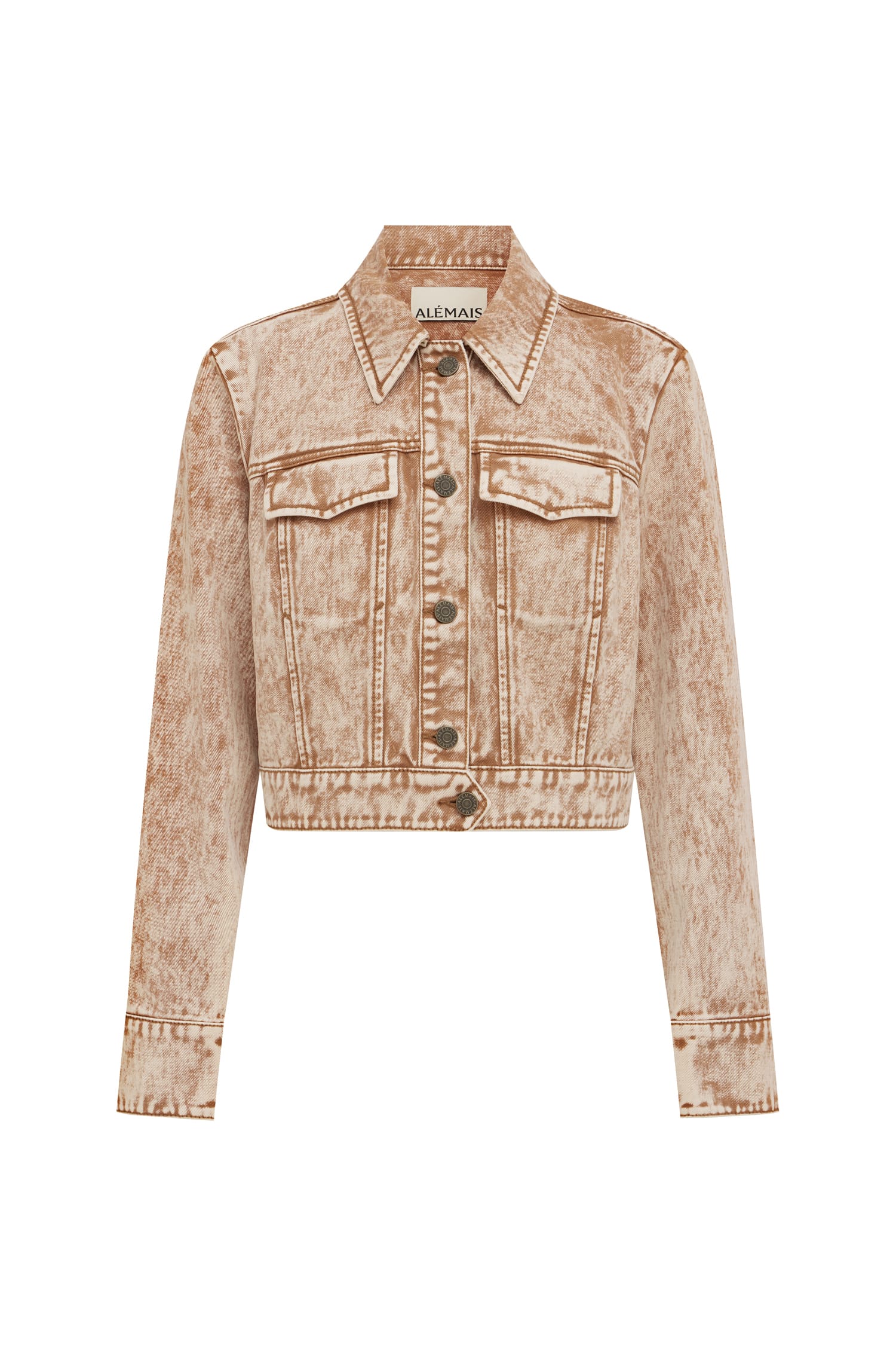Alemaïs Spur Denim Jacket veste jean cropped coton