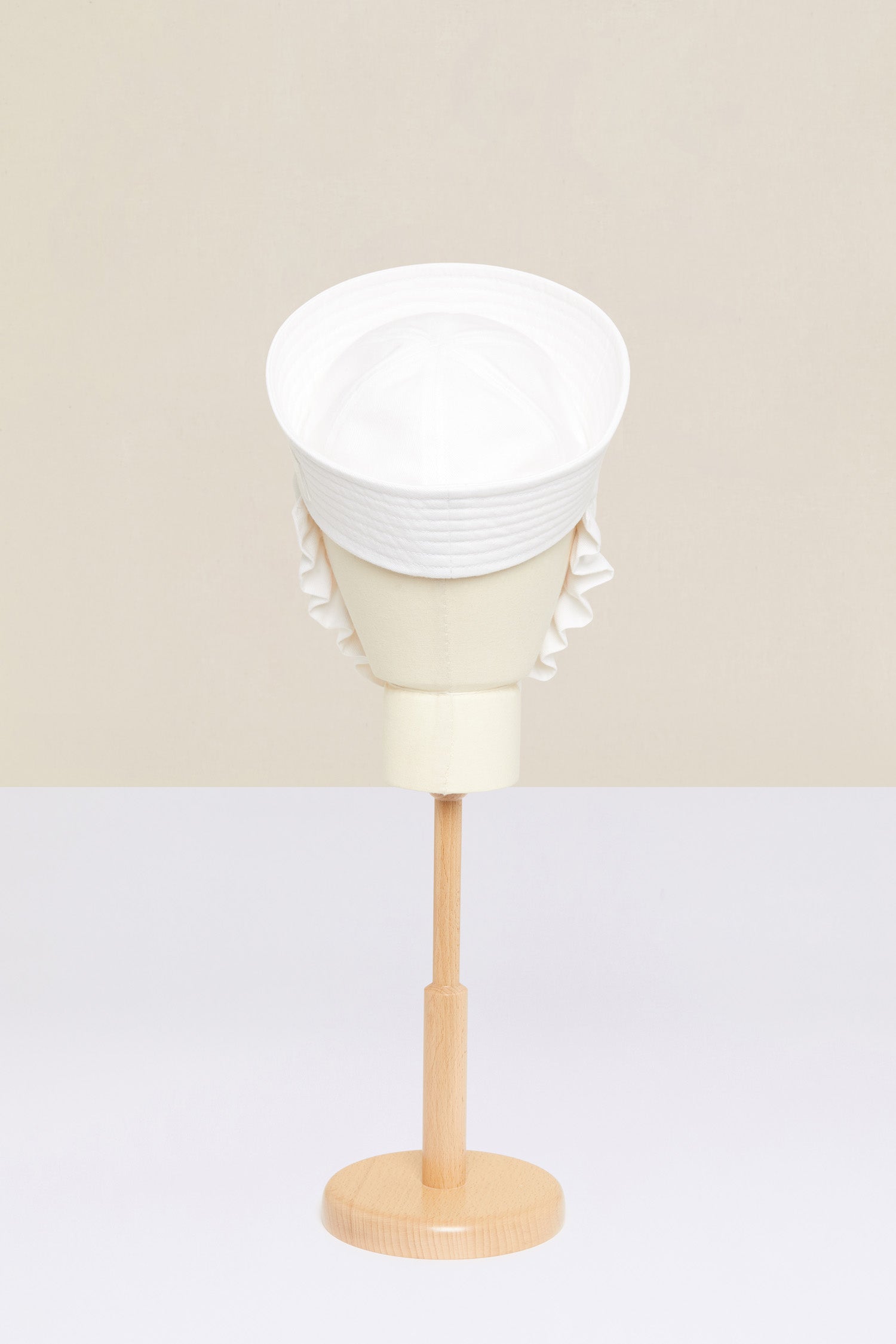 Patou chapeau marin AC009 coton blanc volant TU