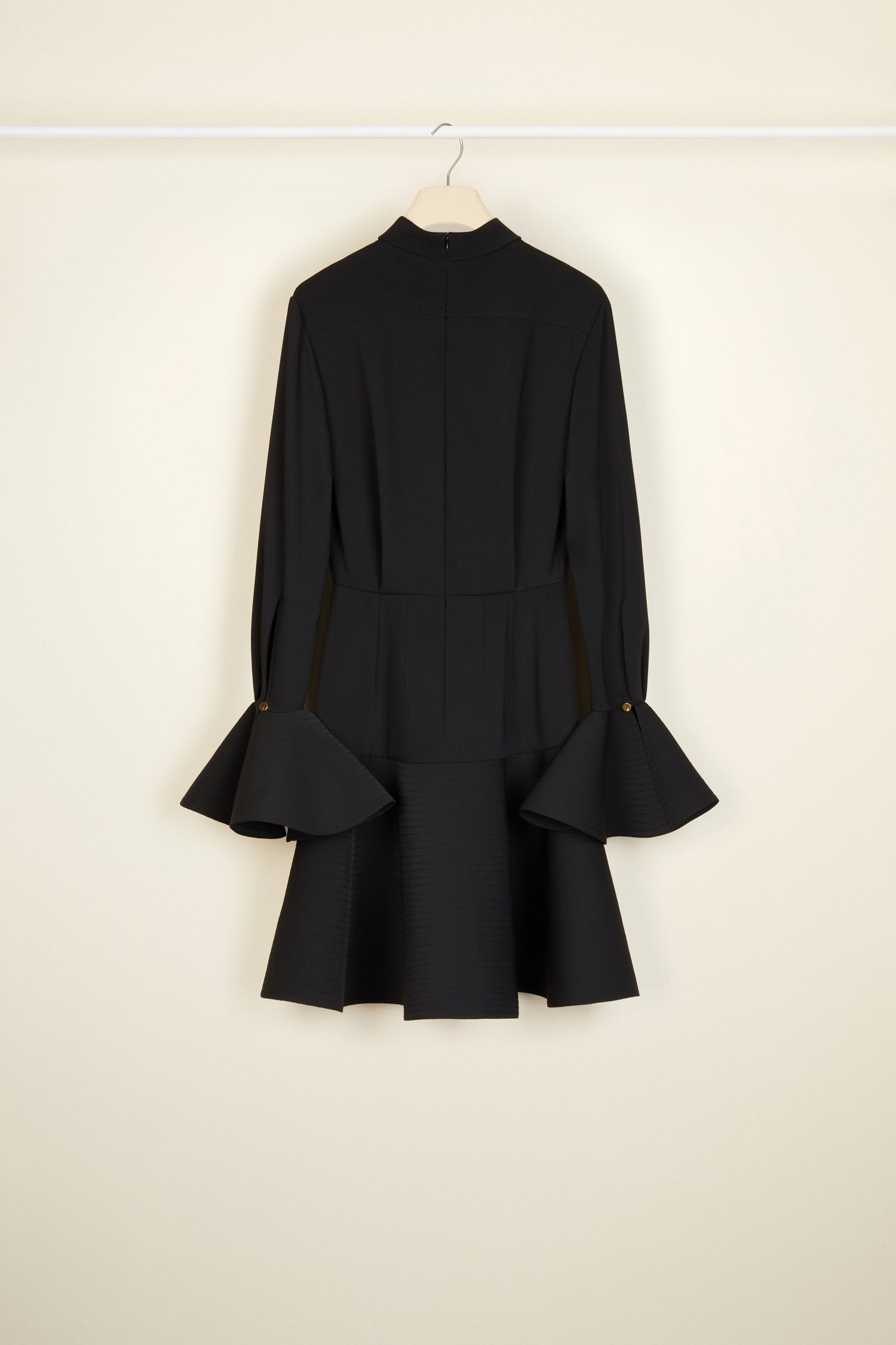 Patou DR064 mini robe cady noir col montant 34-44