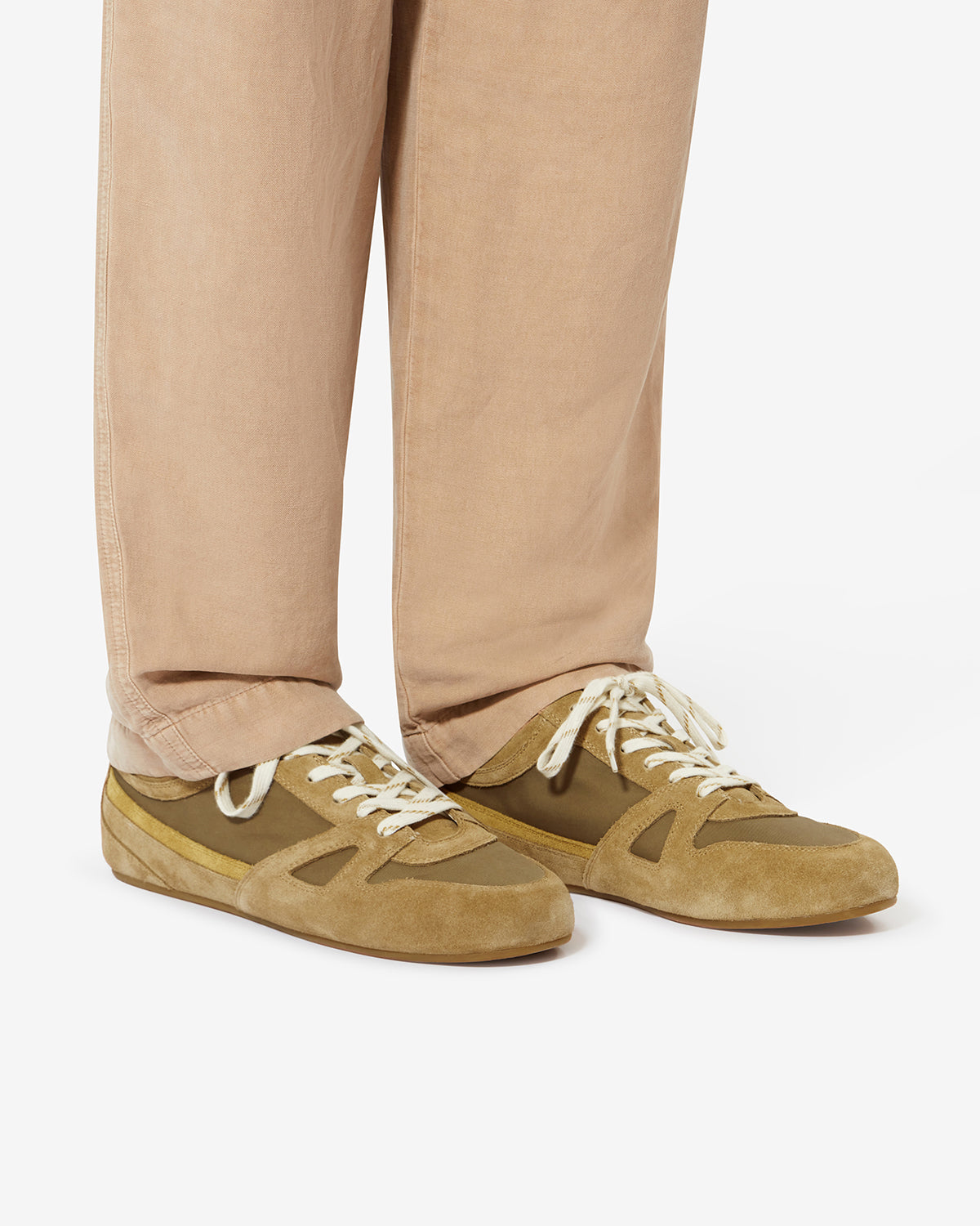 Isabel Marant Sennyh baskets basses homme kaki