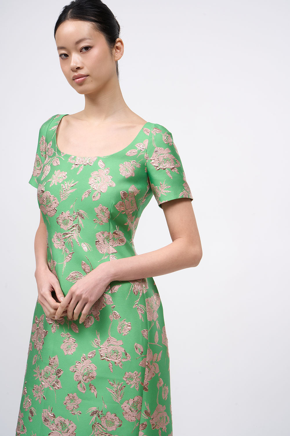 Paul & Joe Robes Robe OKSANA longue jacquard floral encolure ronde