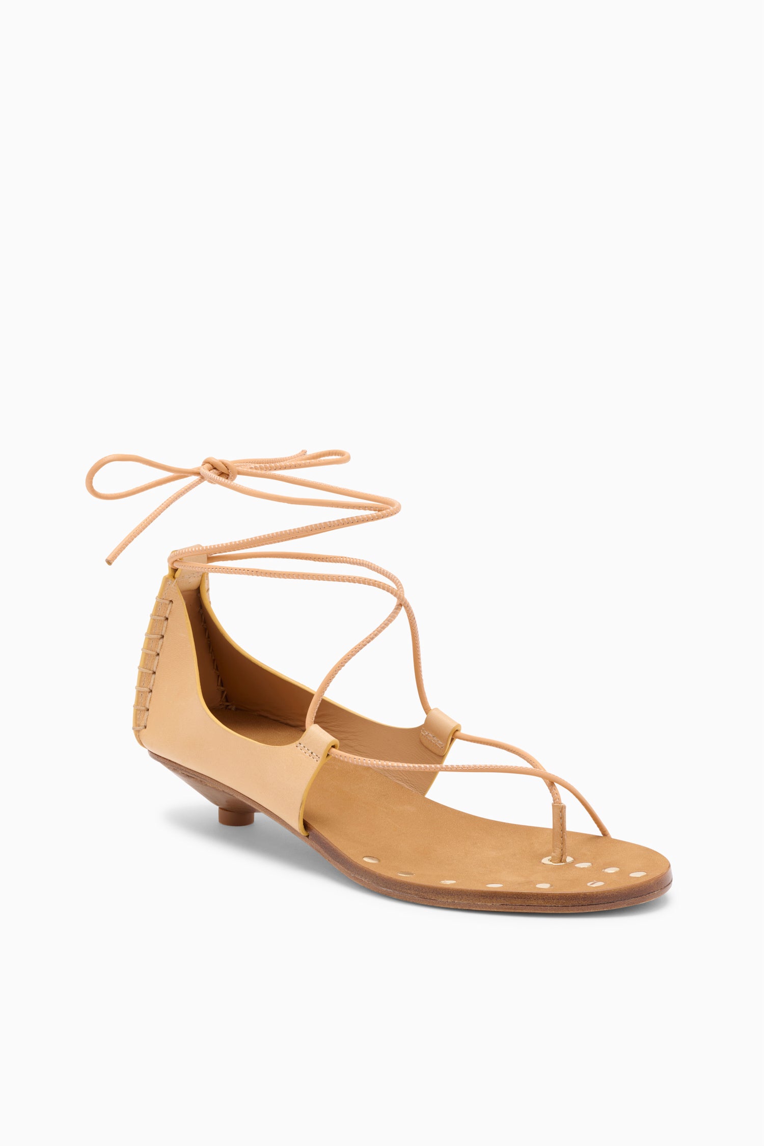 Ulla Johnson Aves sandales cuir Miele beige talon 25 mm