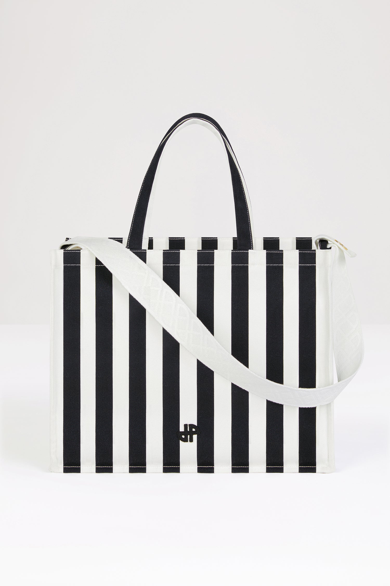 Patou Bags P24AC04501745960 tote toile rayé noir TU