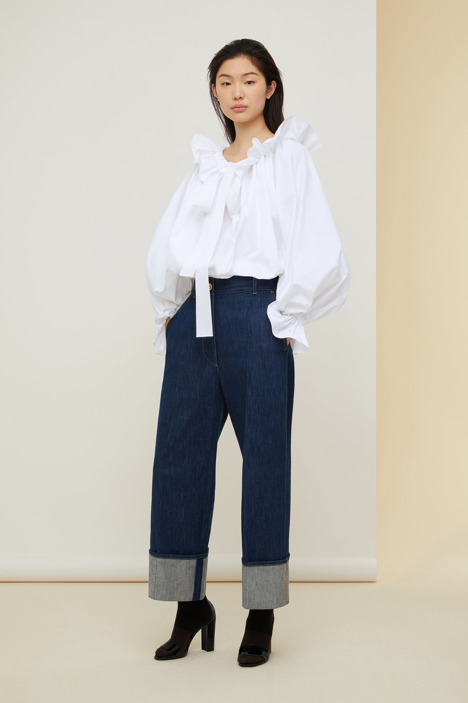 Patou TO027 Top popeline bio blanc taille 38