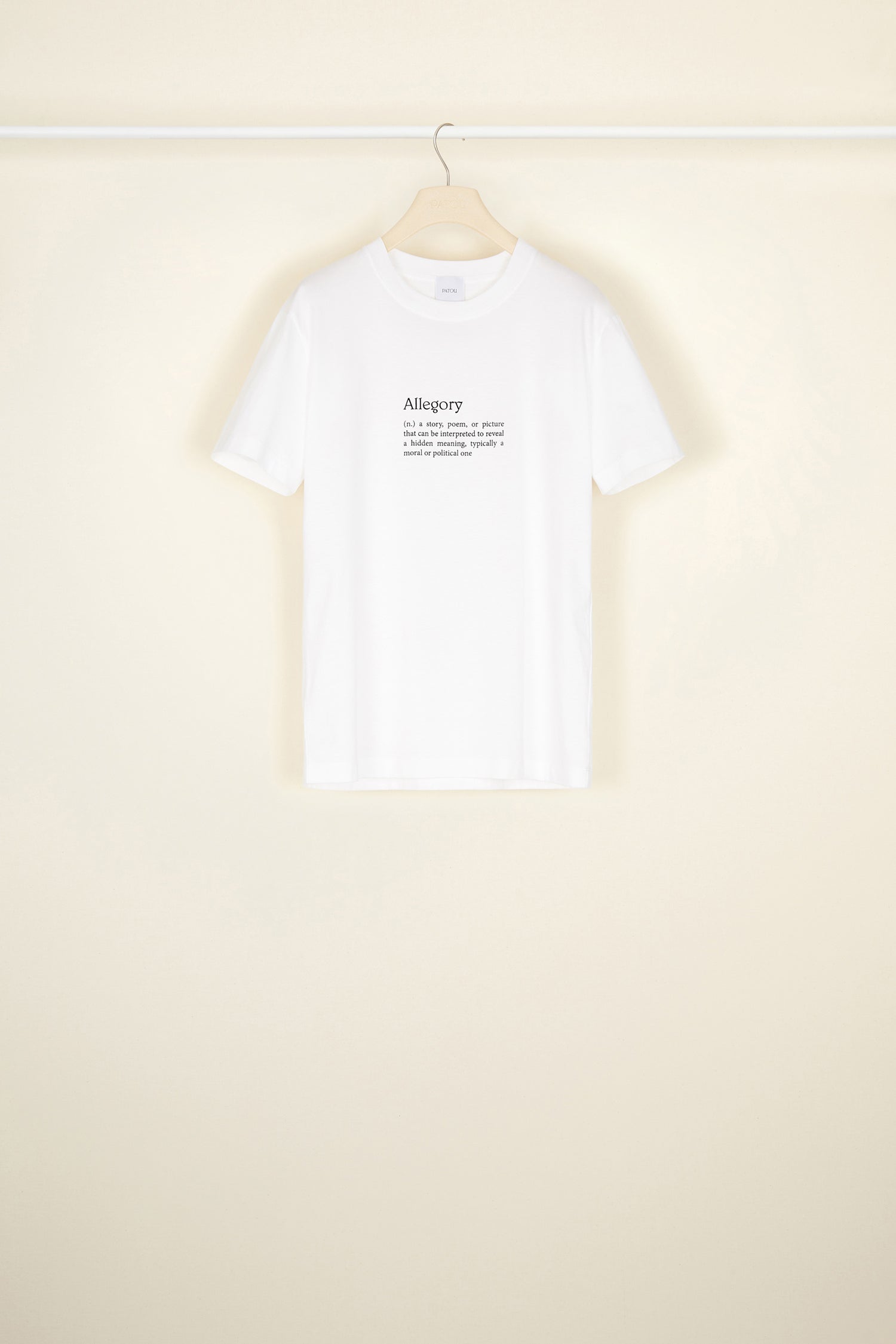 Patou Allegory JE002 t-shirt coton bio blanc