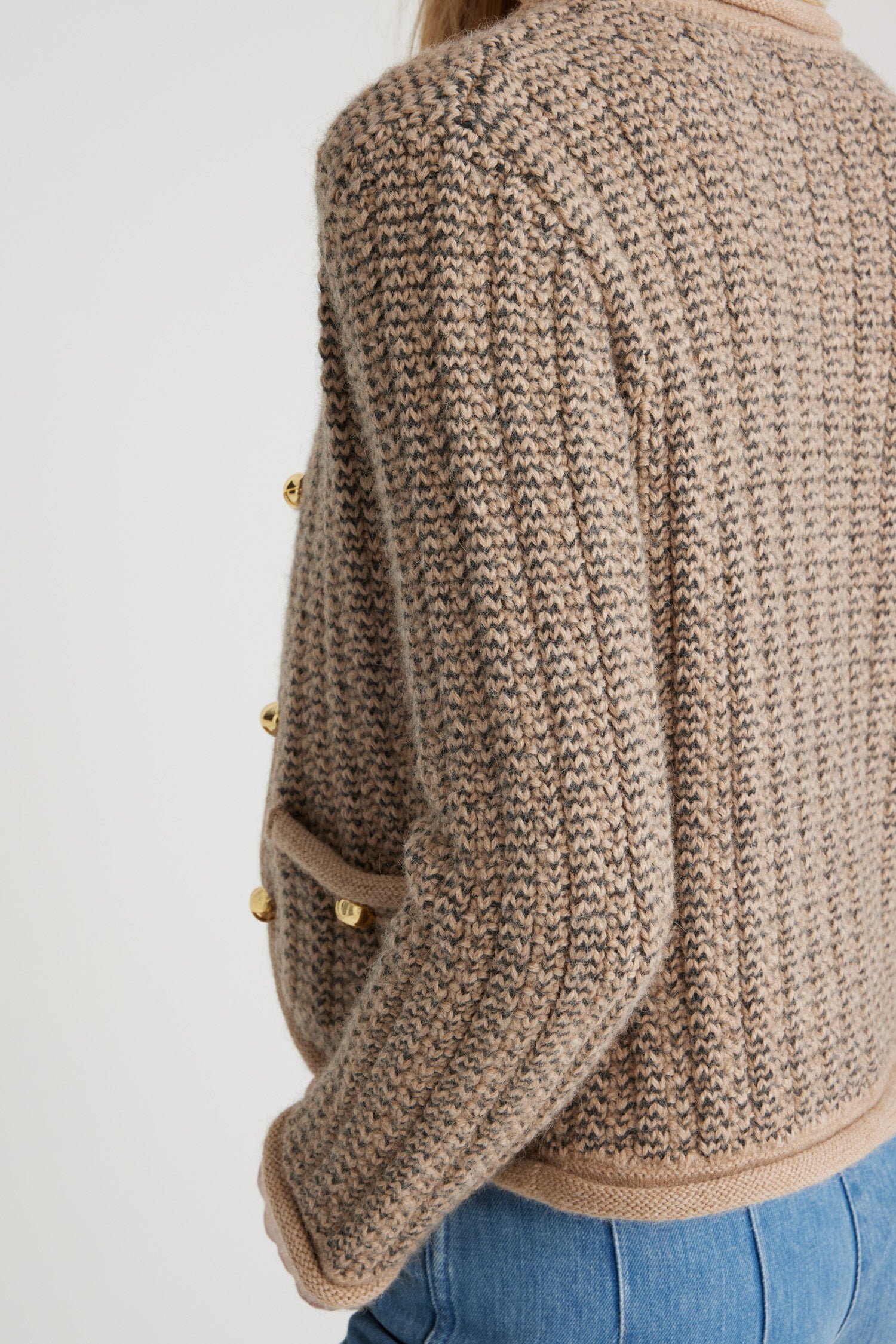 Patou Jackets veste alpaga beige XS-XL cintrée