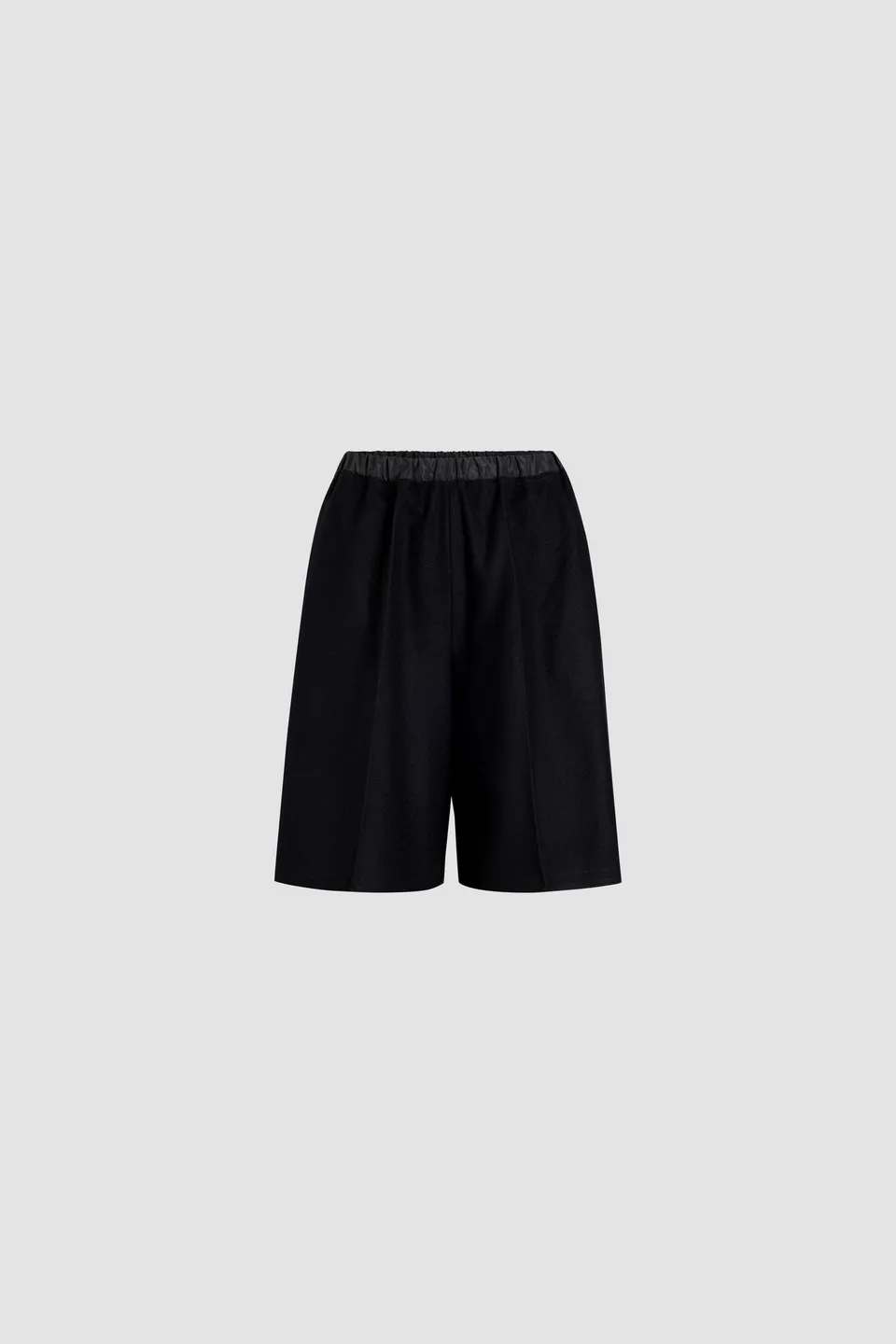 Patou H24TR043 short longline flanelle laine noir