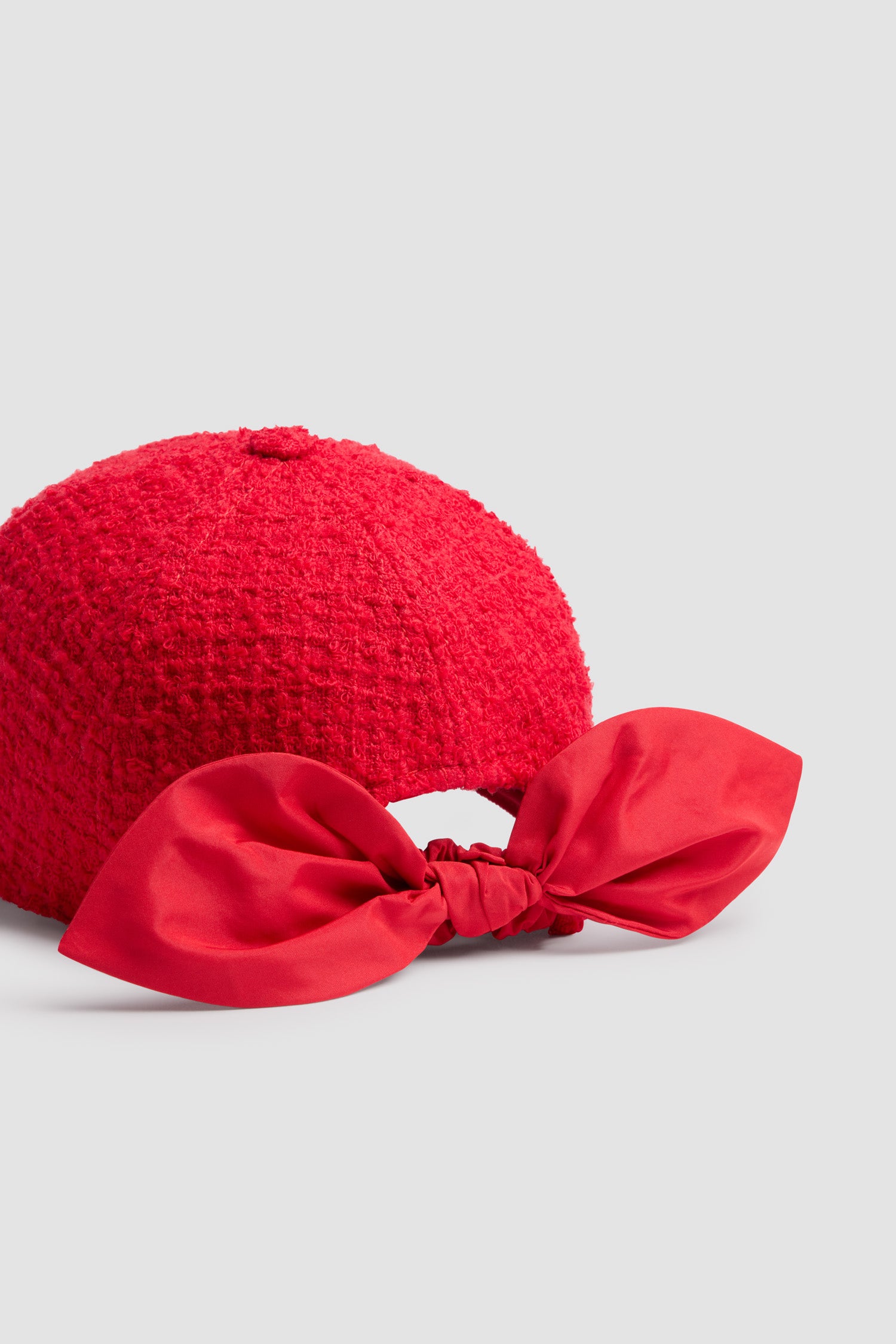 Patou AC111 casquette tweed rouge scarlet