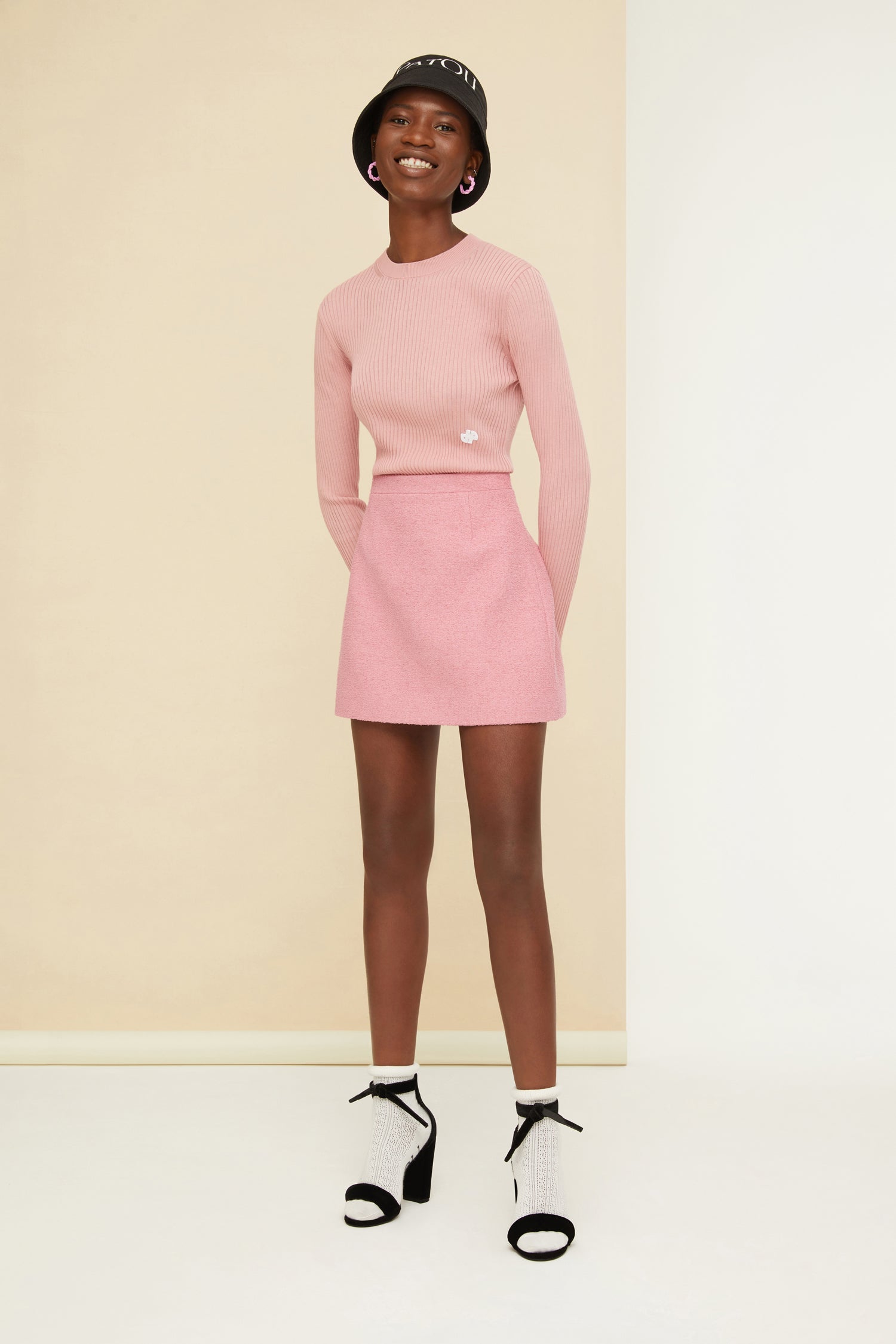 Patou Skirts P22SK0250101421P mini jupe Antique Pink