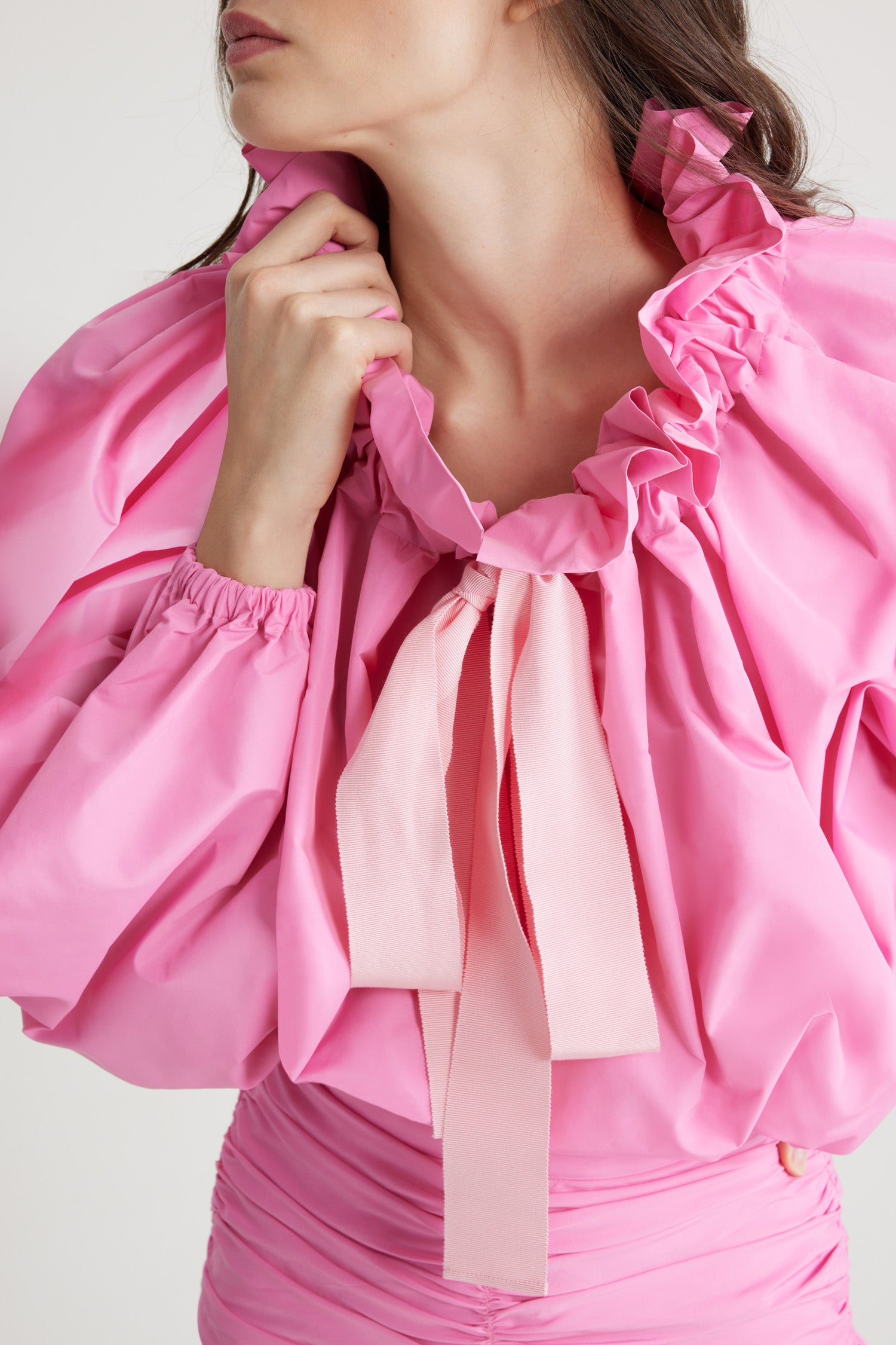 Patou P24TO0170011455P blouse faille rose