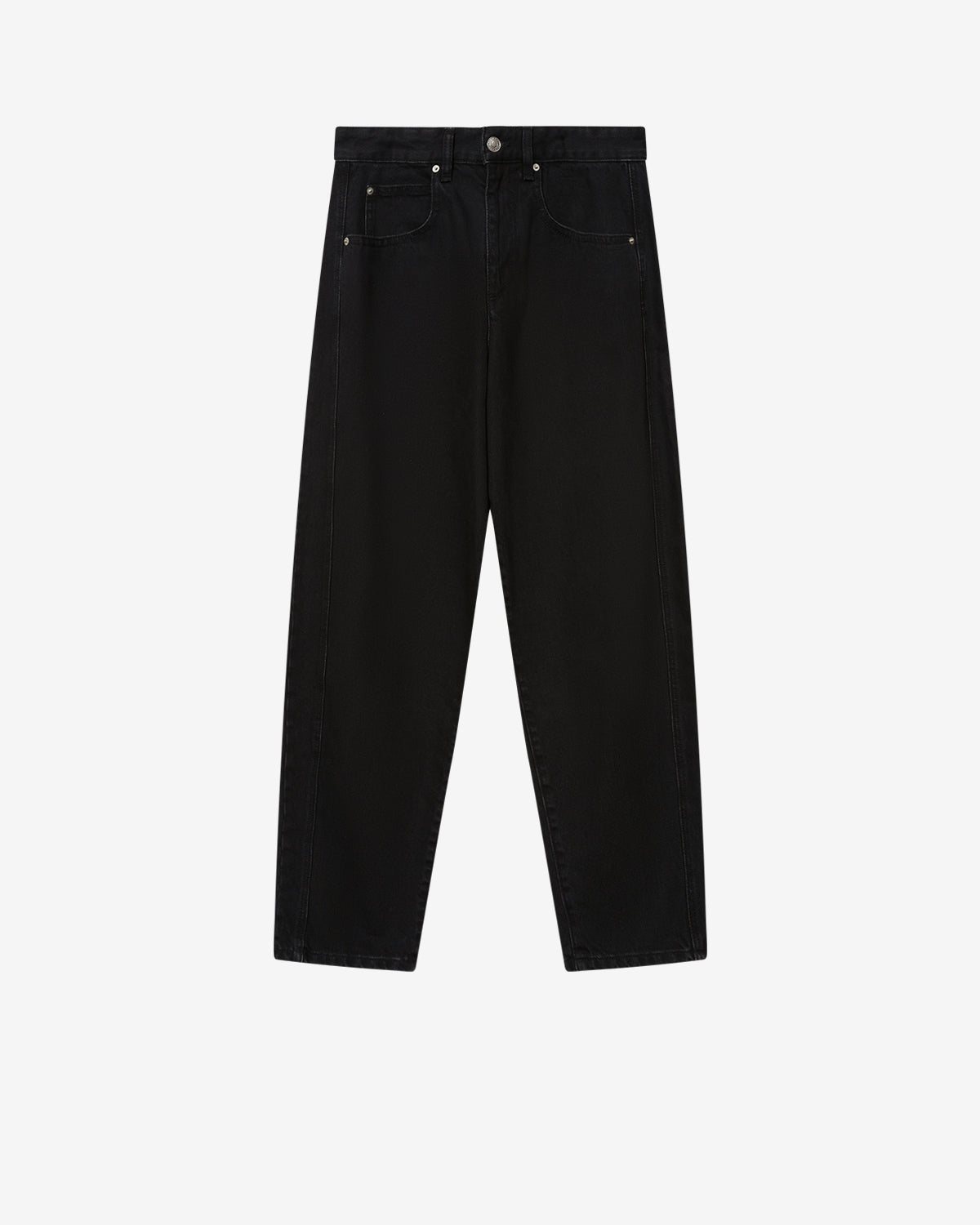Isabel Marant Oriane jean noir délavé coupe barrel