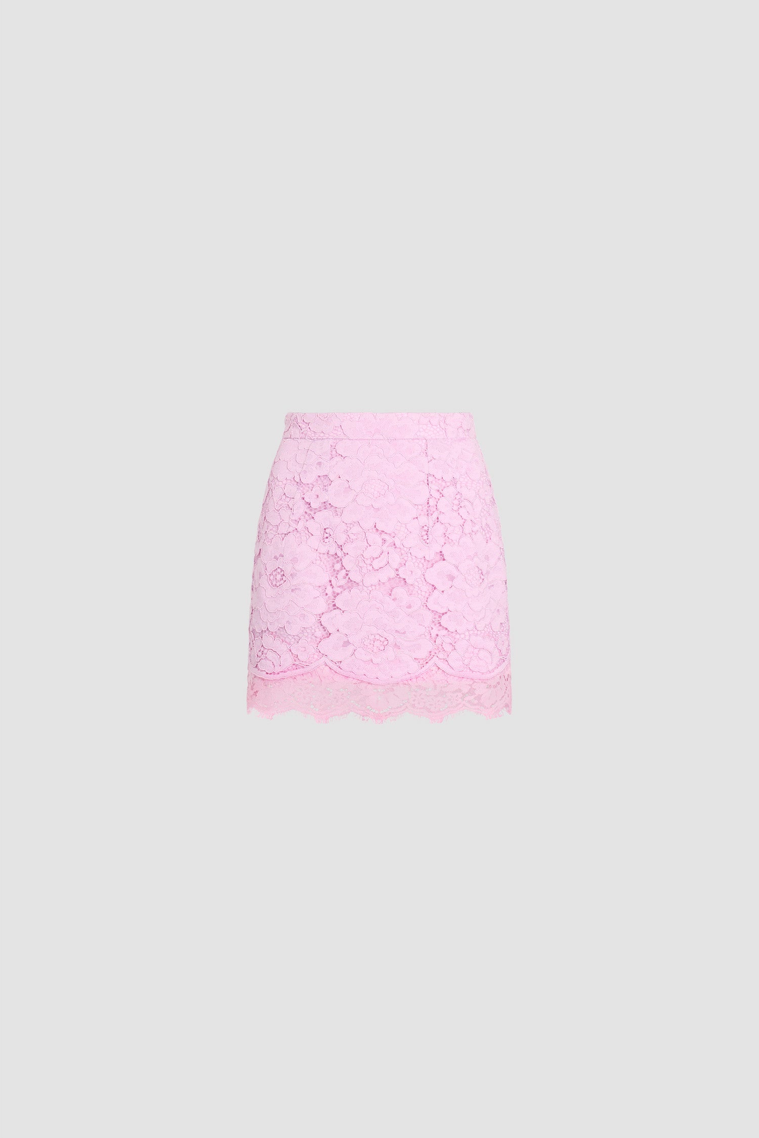Patou SK108 mini jupe rose Pink Parfait dentelle
