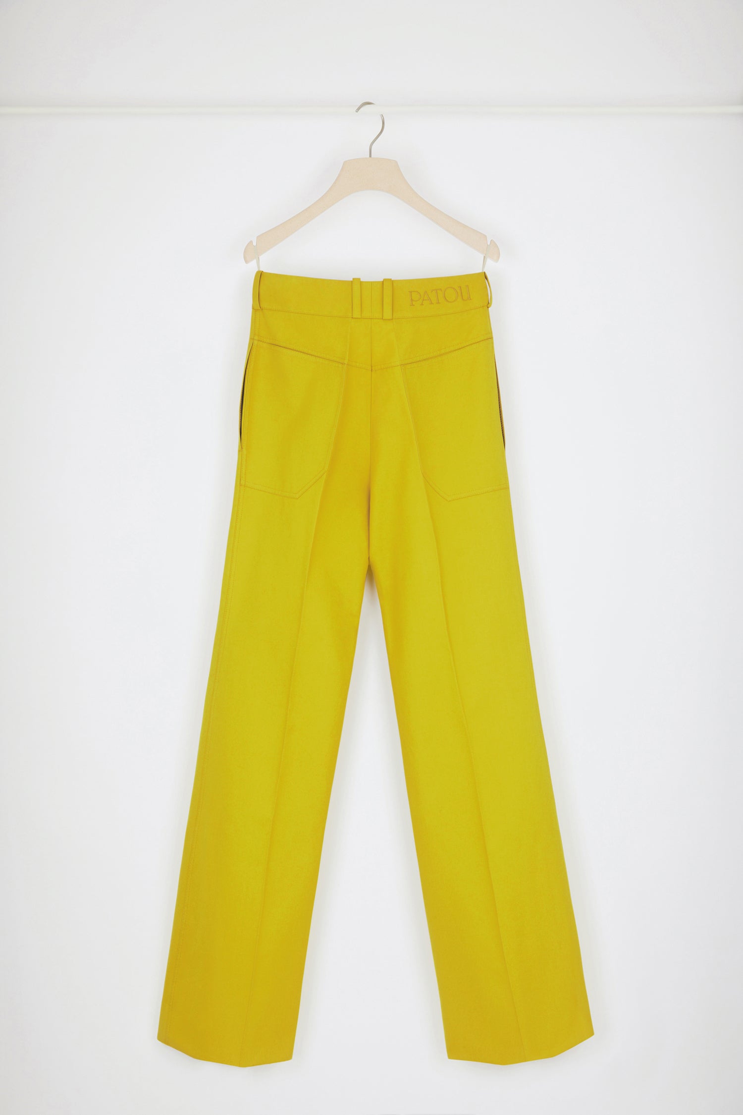 Patou H22TR0230124210A pantalon evase coton bio Absinthe