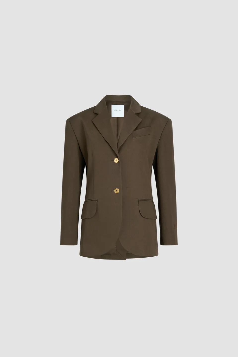 Patou JA047 veste gabardine coton bio Java Brown