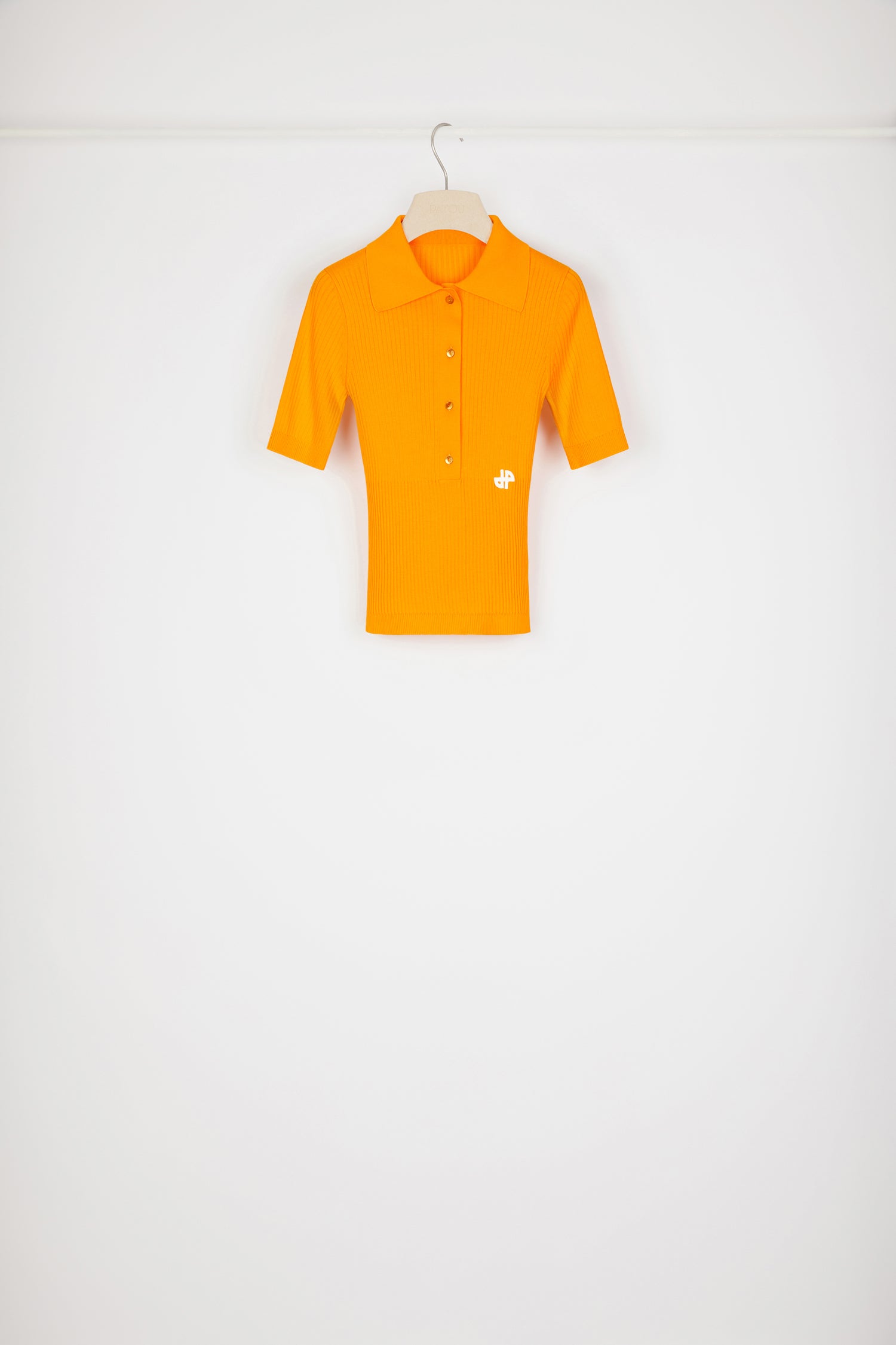 Patou KN079 polo maille marigold coton bio
