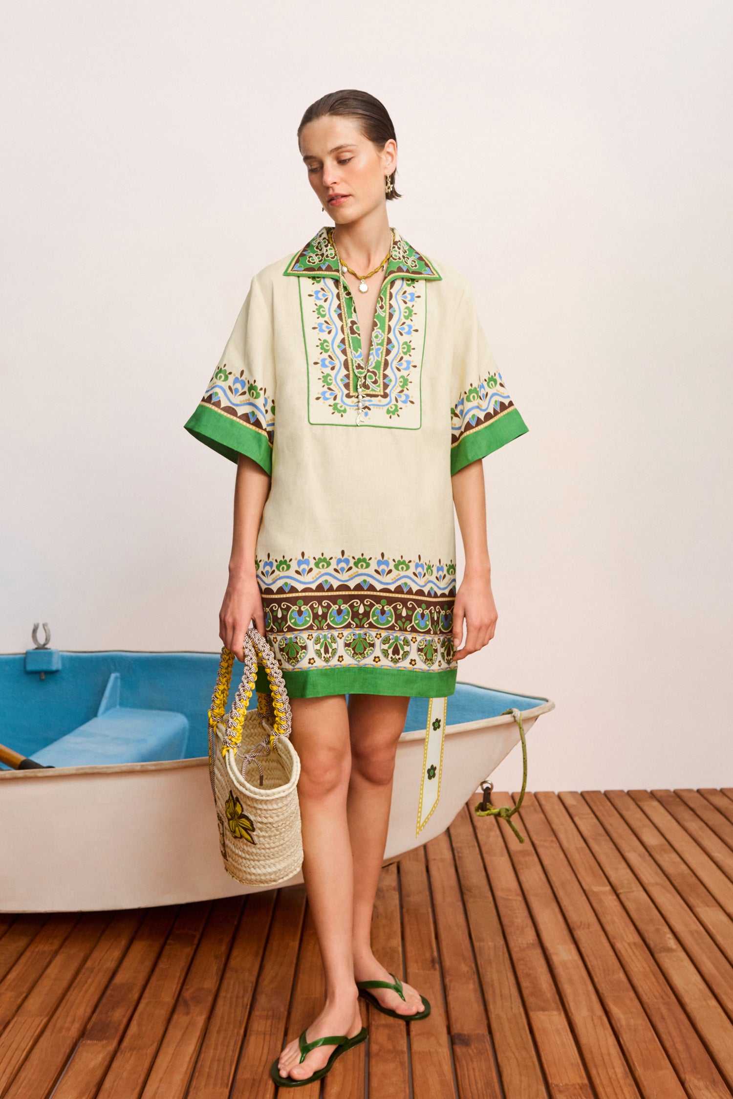 Alemäis Bridgette Mini Shirtdress robe chemise chanvre