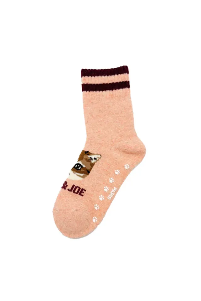 PAUL & JOE Nounette Chaussettes antidérapantes rose saumon 36-39