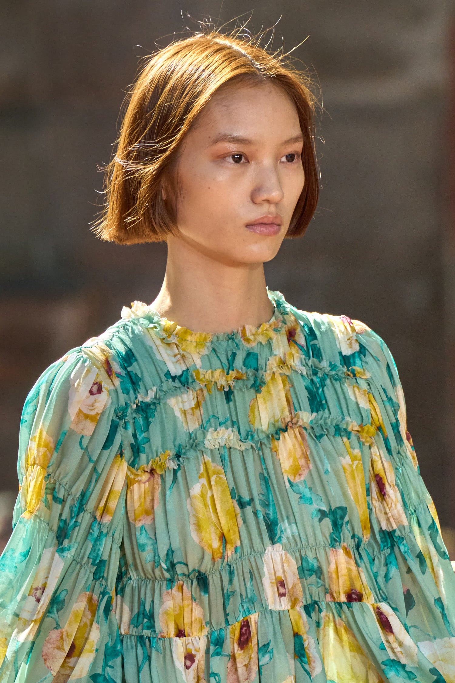 Ulla Johnson Lucile blouse soie Celadon manches 3/4