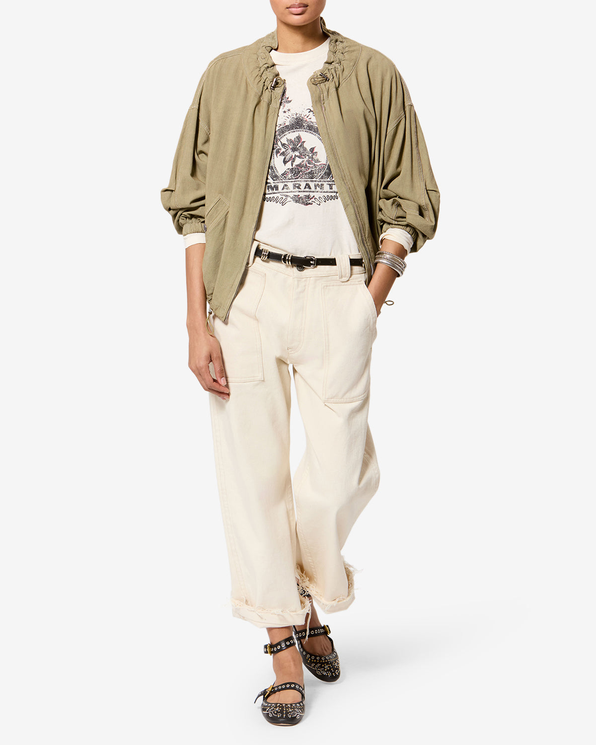 Isabel Marant Vestes Plume VE0372FE veste lin bronze