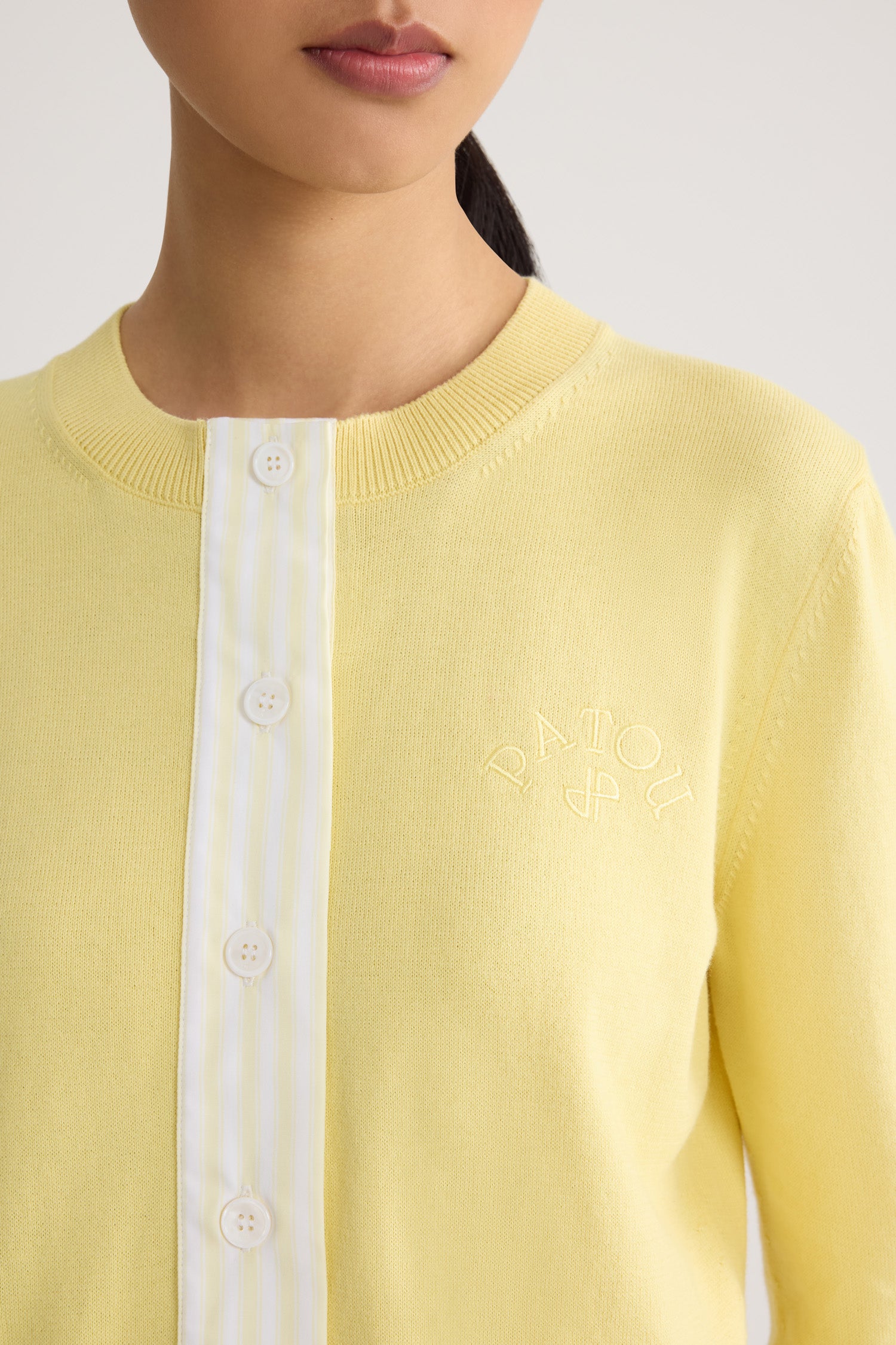 Patou KN343 gilet court Lemonade coton