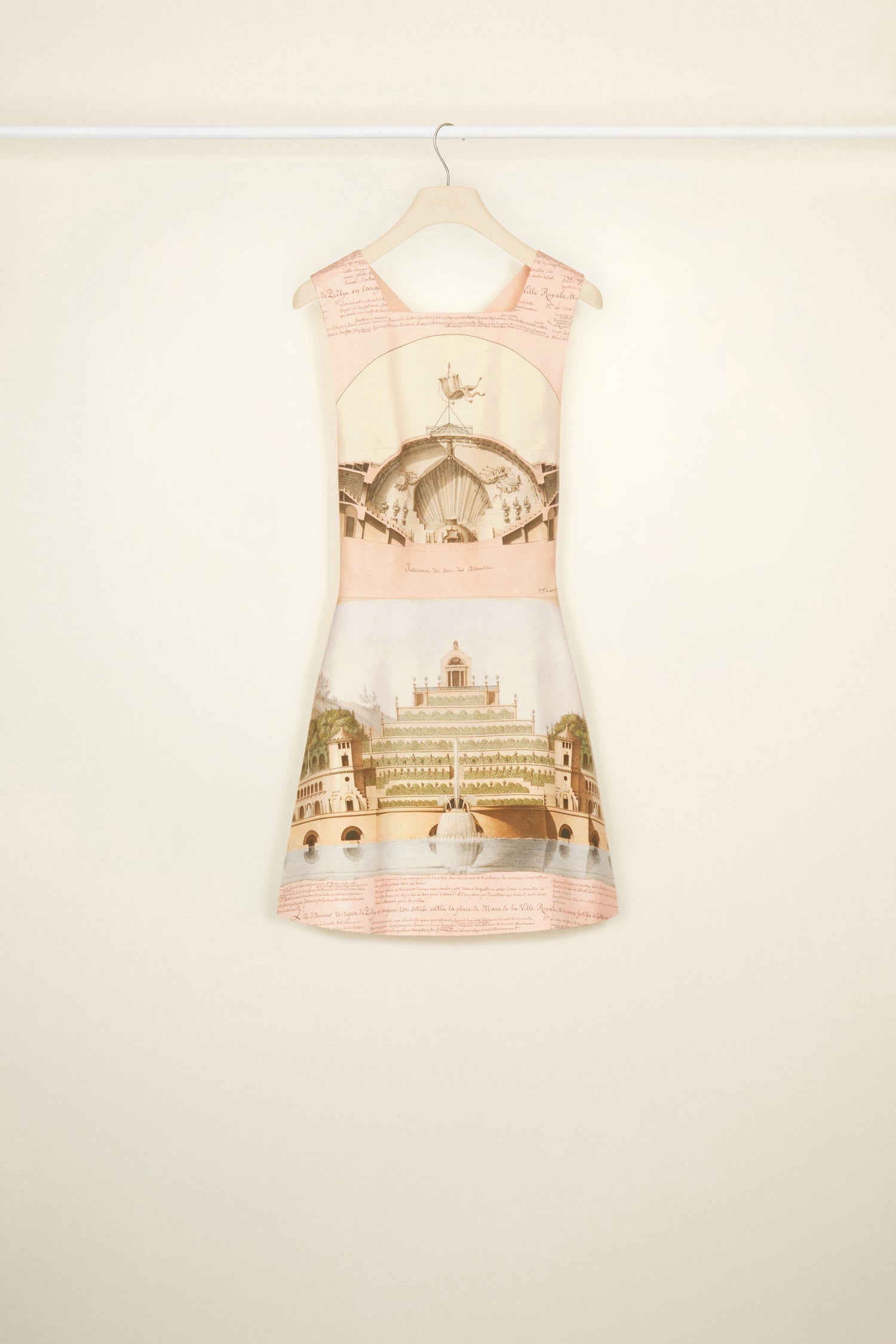 Patou DR083 robe tablier courte Amour Island coton bio laine