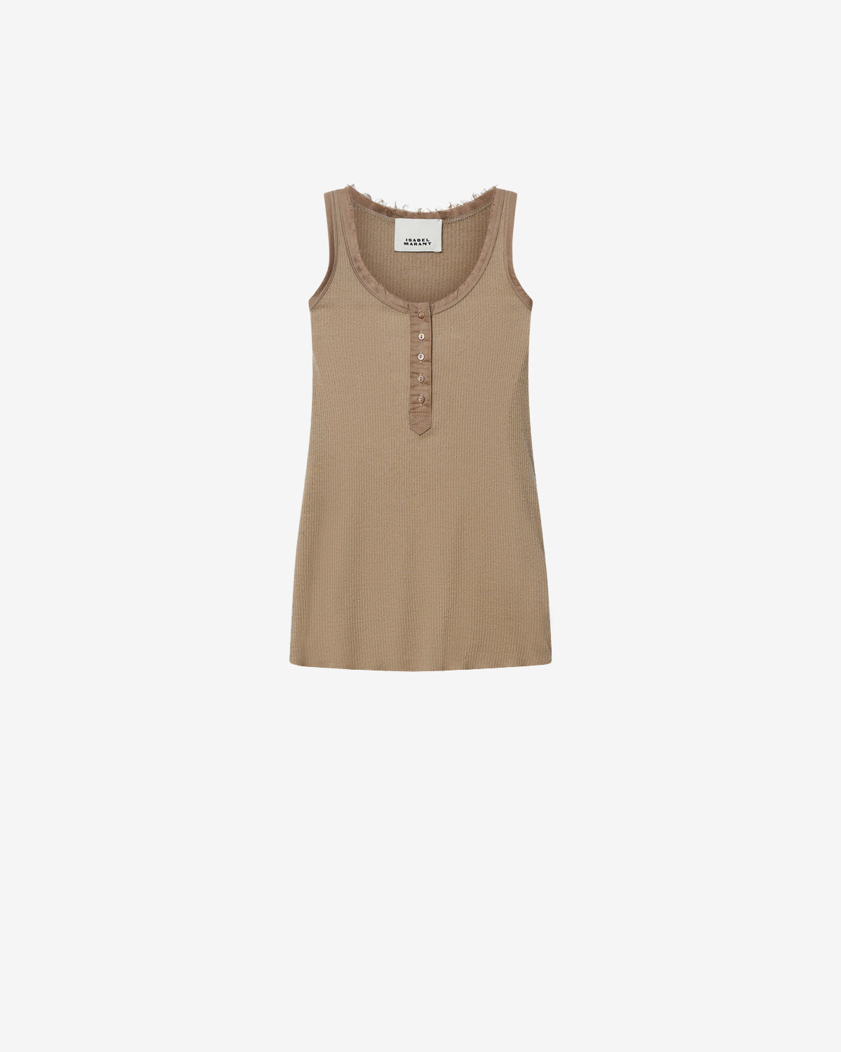 Isabel Marant Helma débardeur soie bronze boutonné