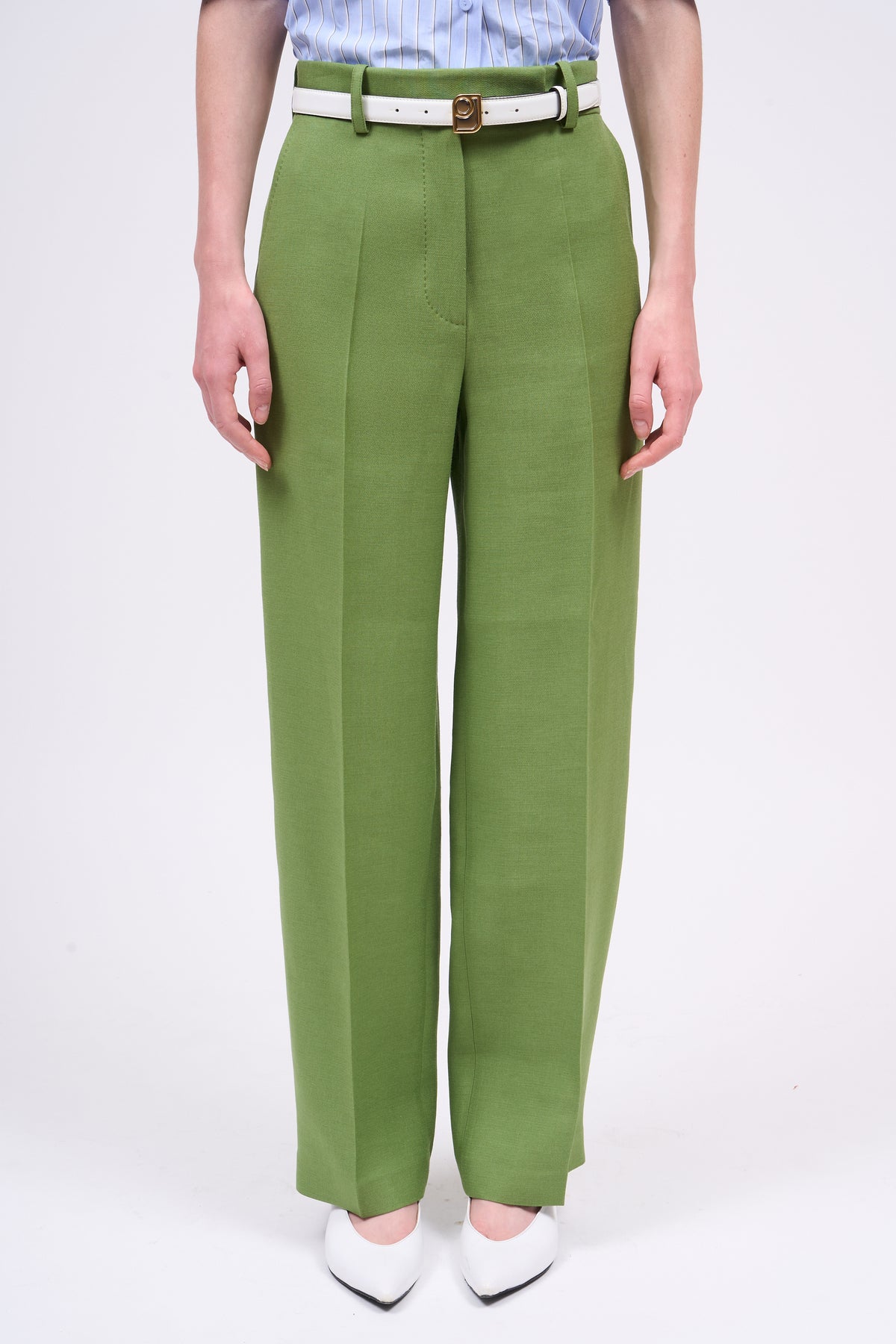 PAUL & JOE Gaetan pantalon droit laine teint en fil France