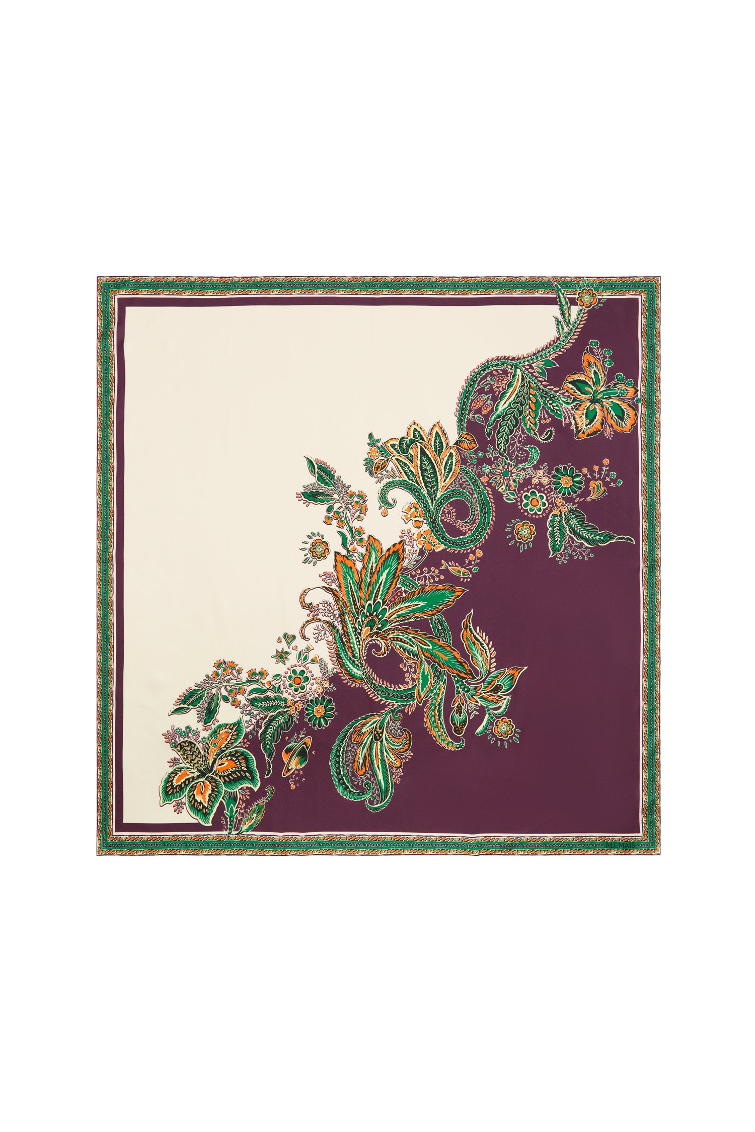 Alemäis Ruthie foulard carré soie imprimé taille unique