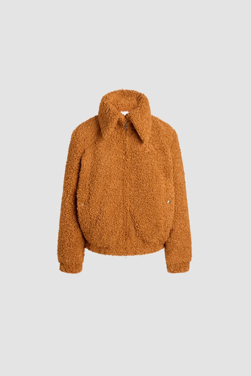 Patou OU041 bomber marron en fausse fourrure recyclée