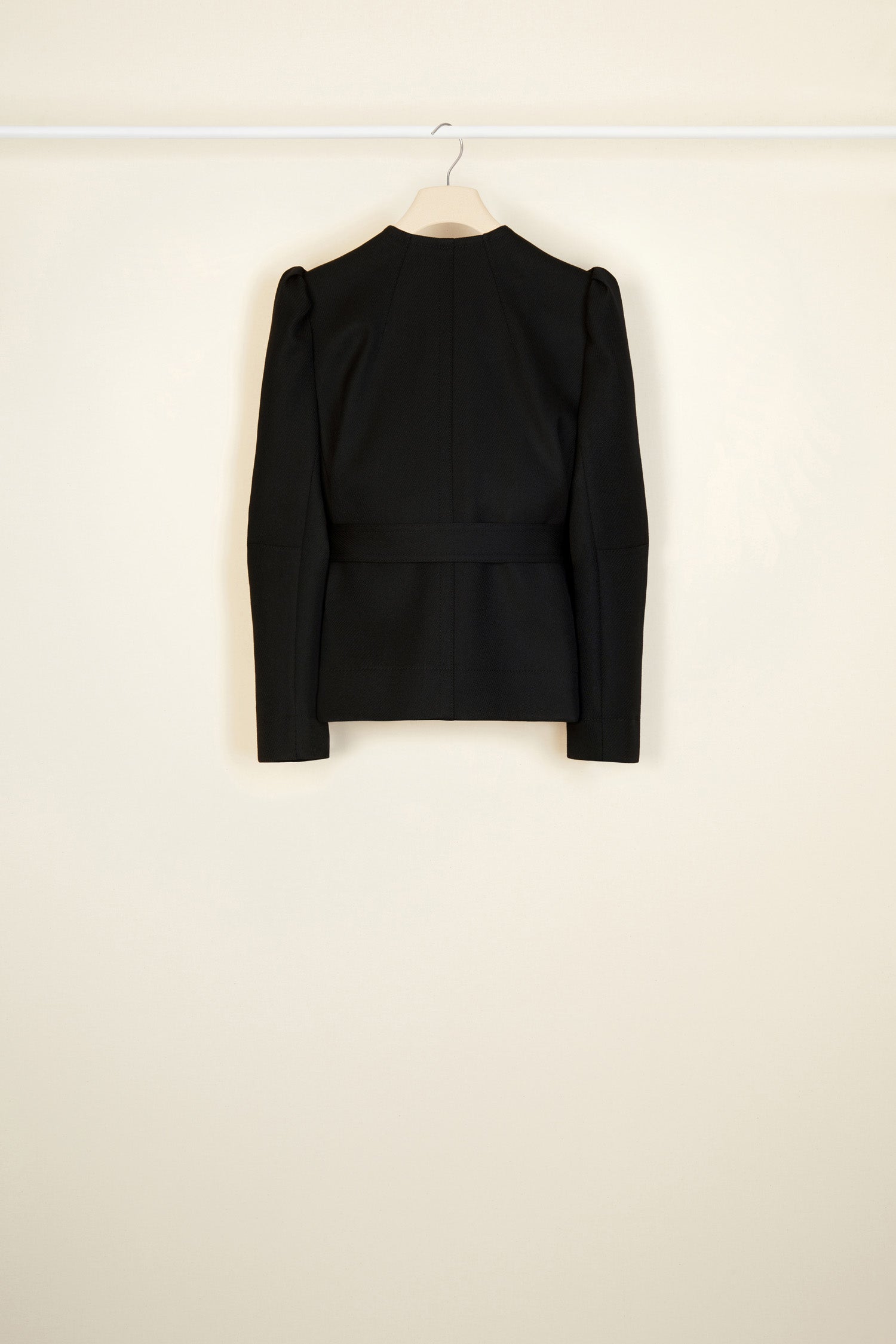 Patou Jackets P21JA013 veste courte noire laine brodée