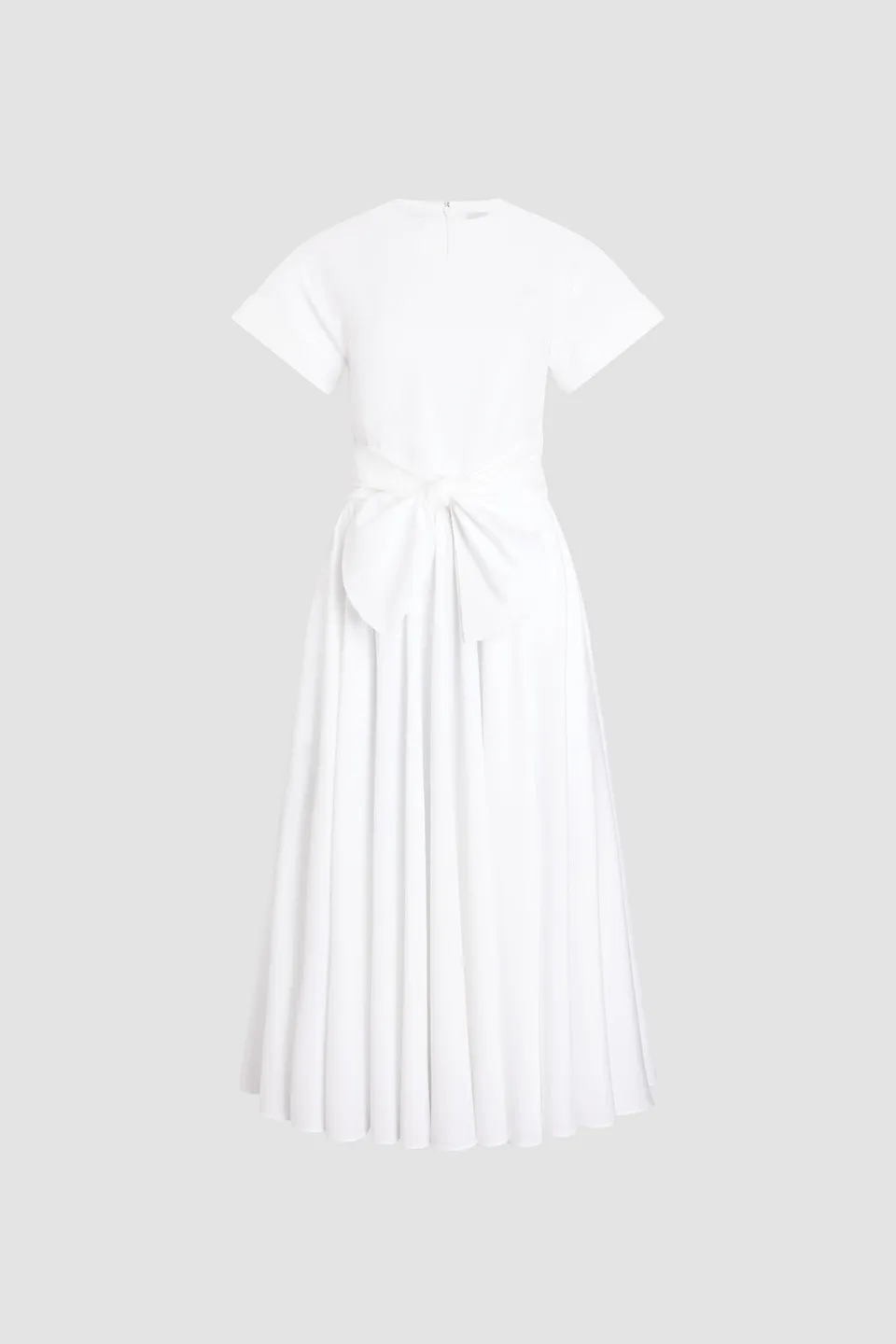 Patou DR241 robe midi blanche coton bio nouée