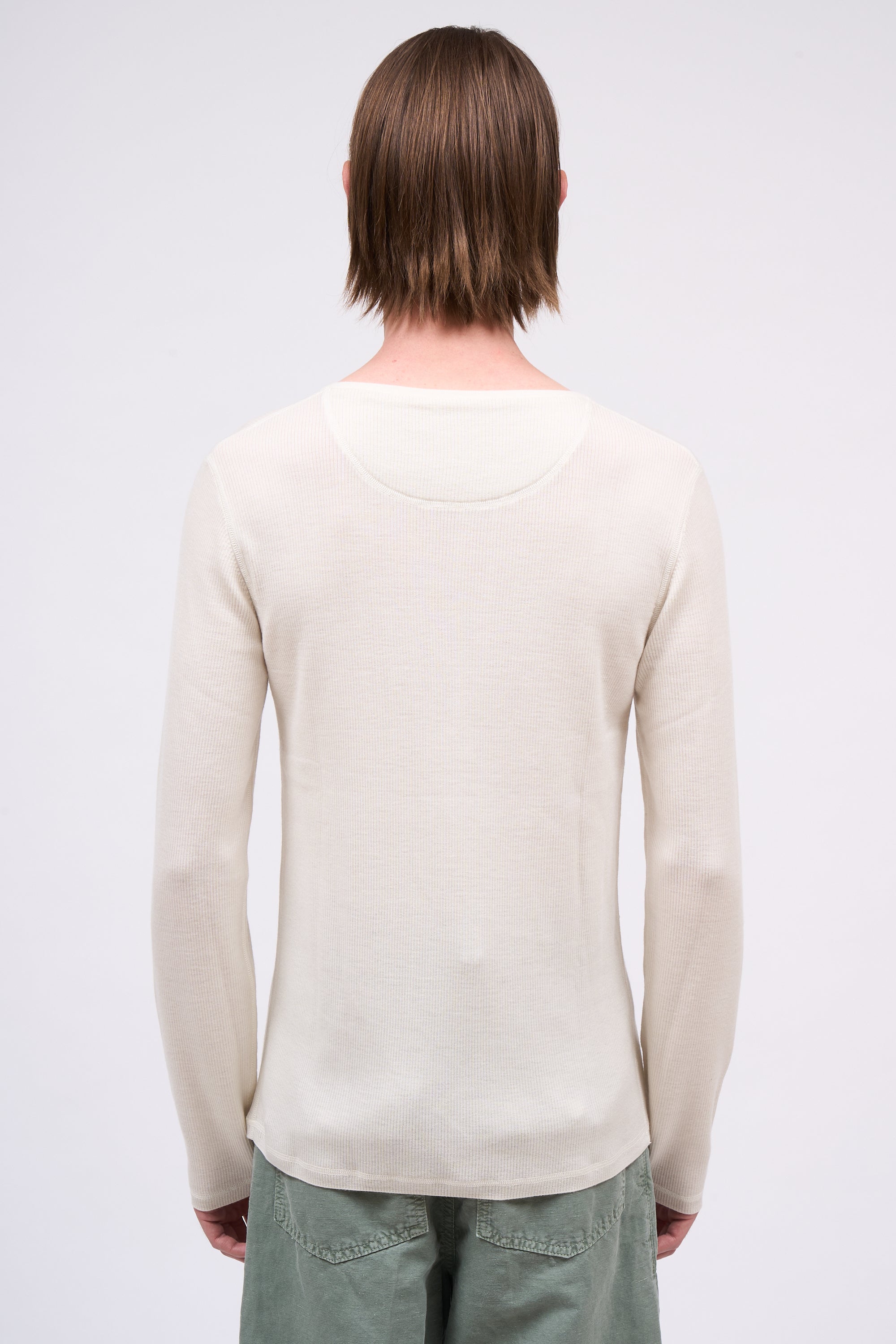 PAUL & JOE Mailles Pull NINO laine fine gris manches longues