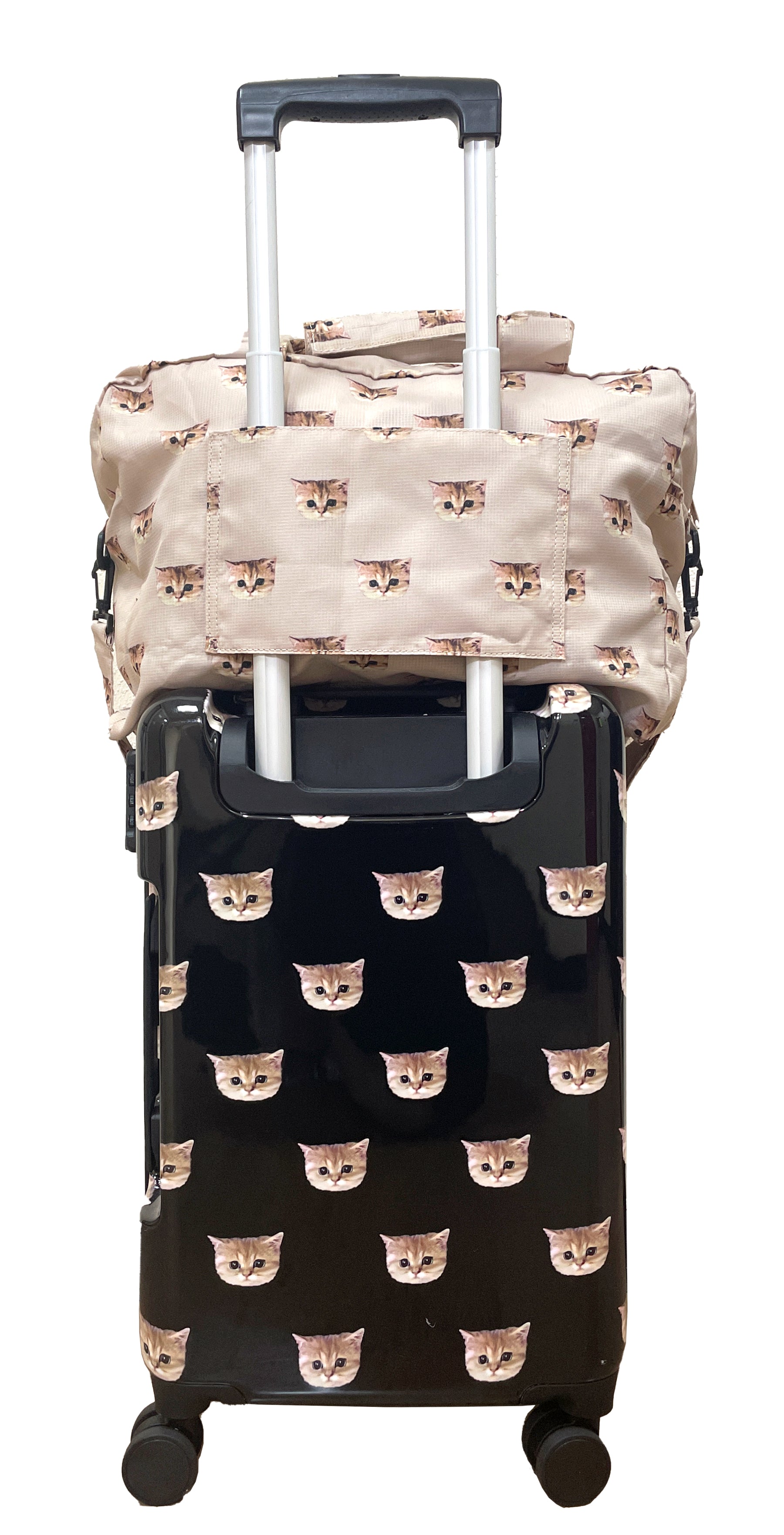 Paul & Joe Nounette valise noire 55 cm motif chat