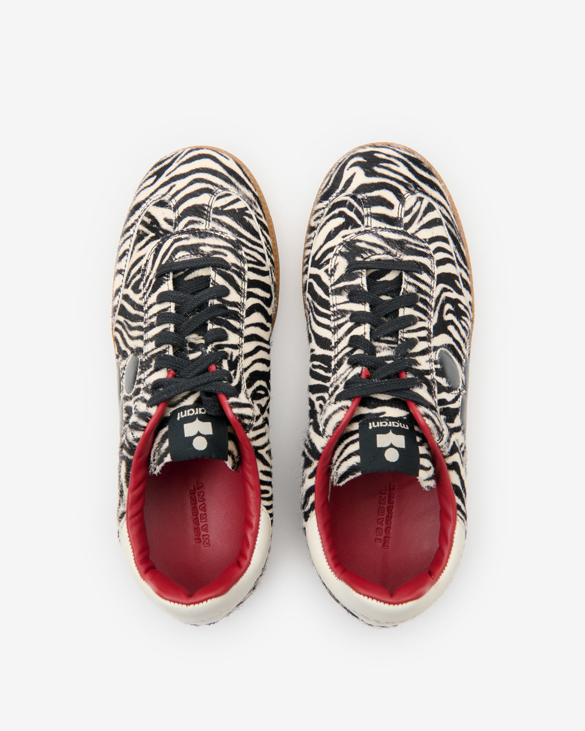 Isabel Marant Bryce baskets basses zèbre pony