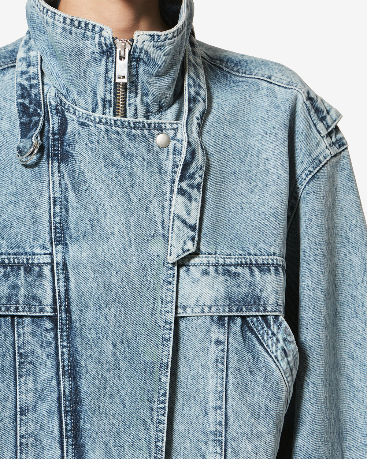 Isabel Marant Joseline VE0609FA veste jean bleu clair