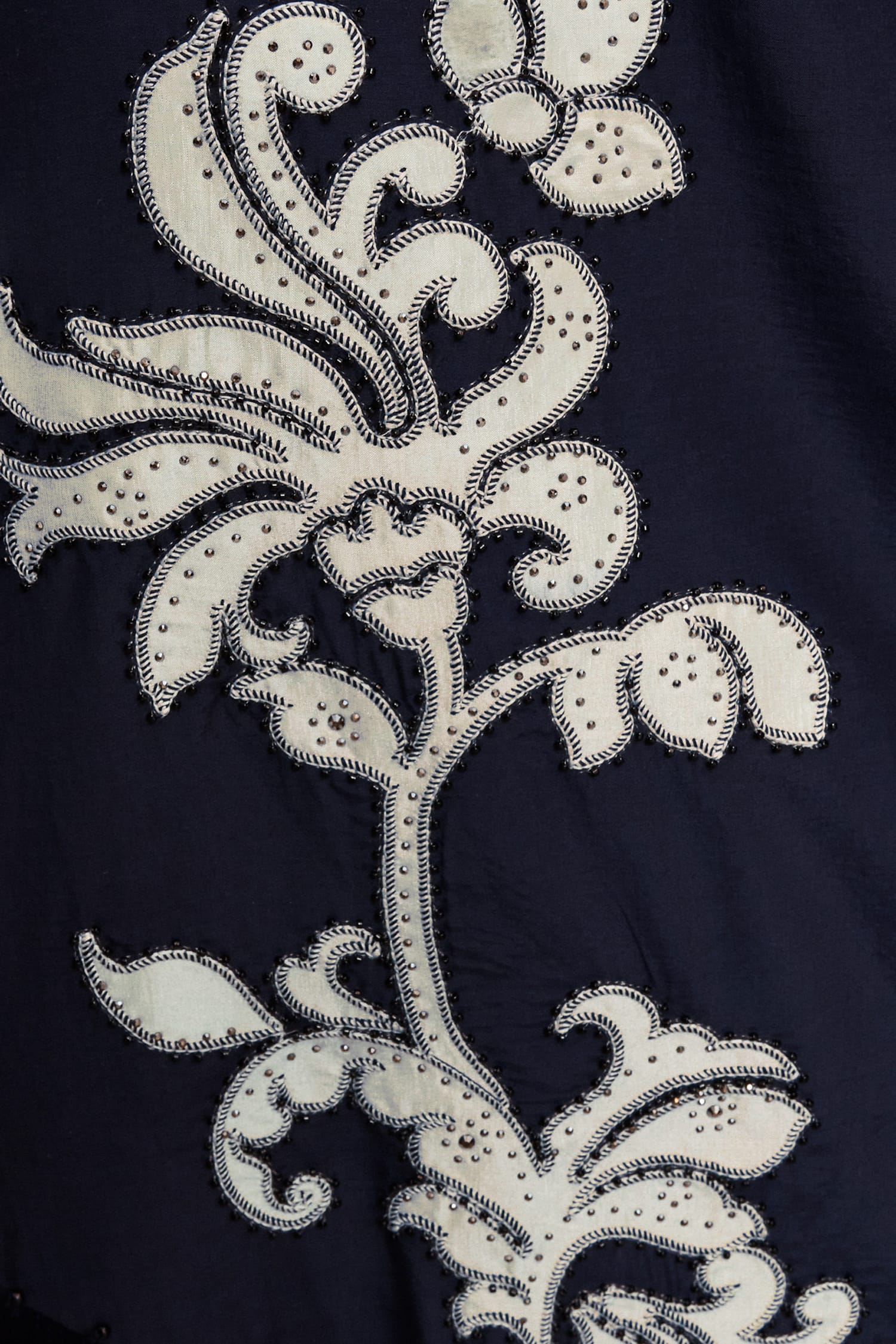 Alemaïs Dillon Applique jupe midi à franges