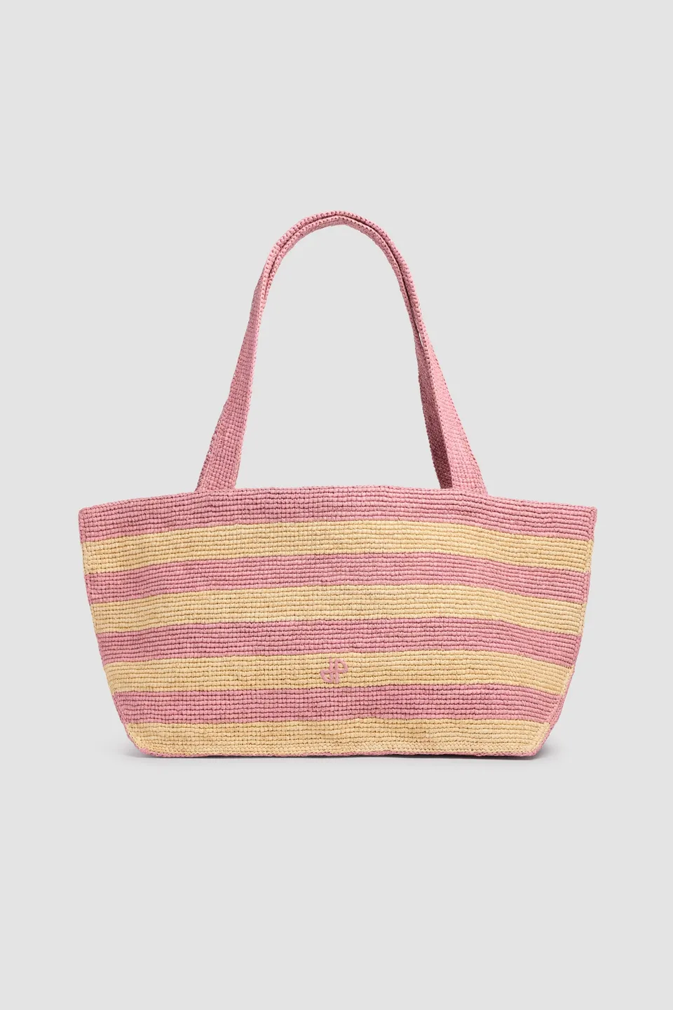 Patou Trapeze P26AC13302155968 tote raphia Bougainvillea