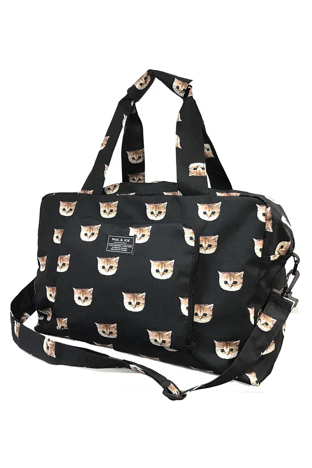 Paul & Joe Nounette grand sac de voyage noir pliable 43cm