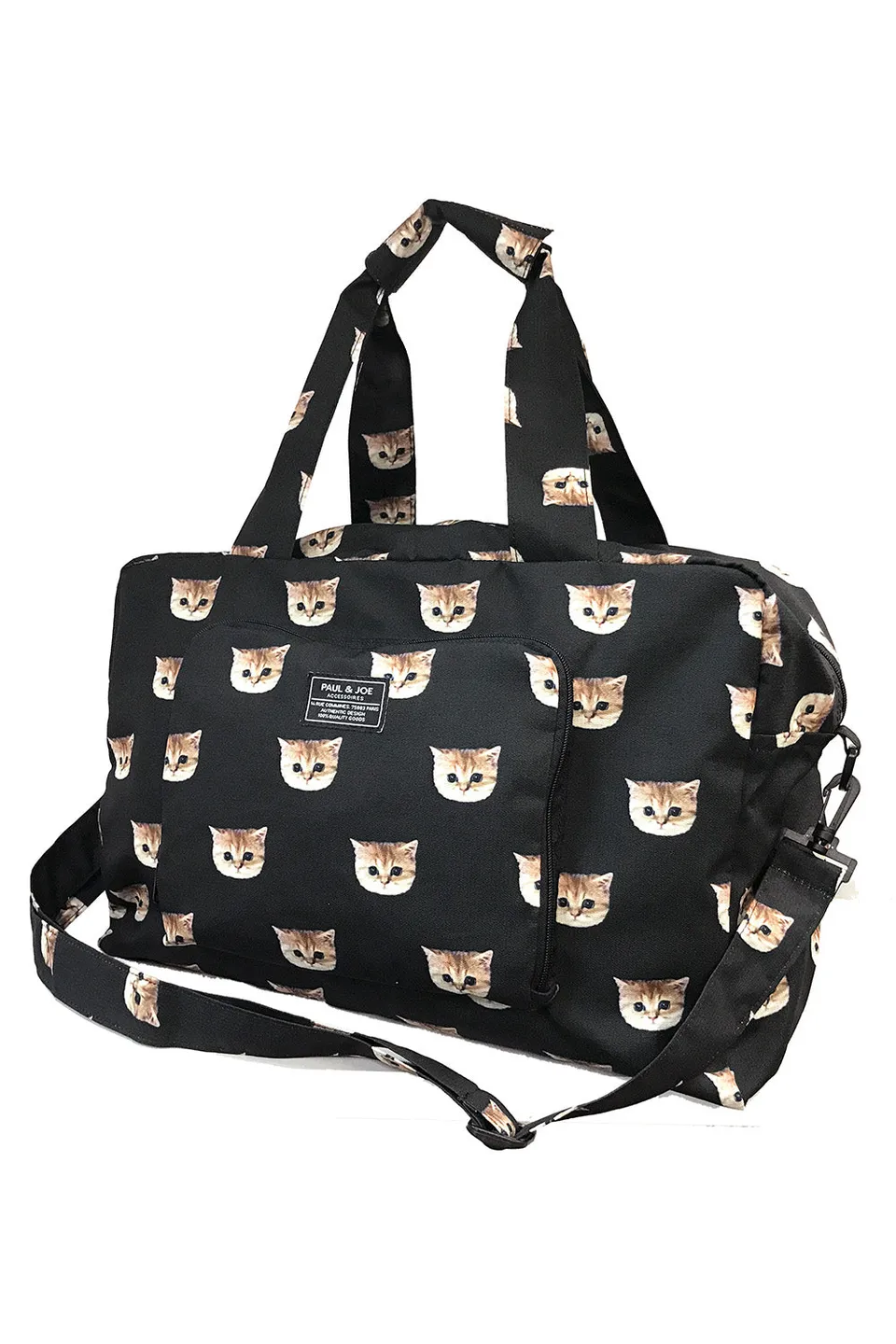Paul & Joe Nounette grand sac de voyage noir pliable 43cm