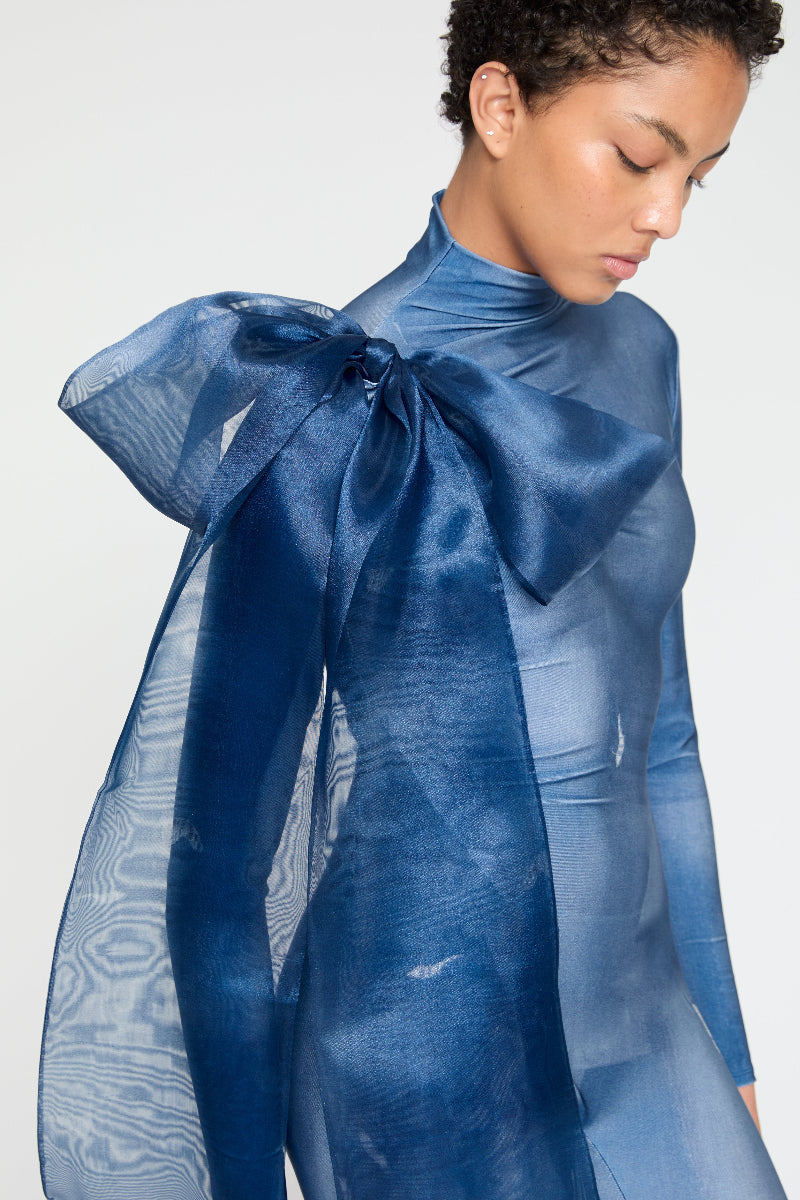 ATU Body Couture Catsuits combinaison denim nœud S